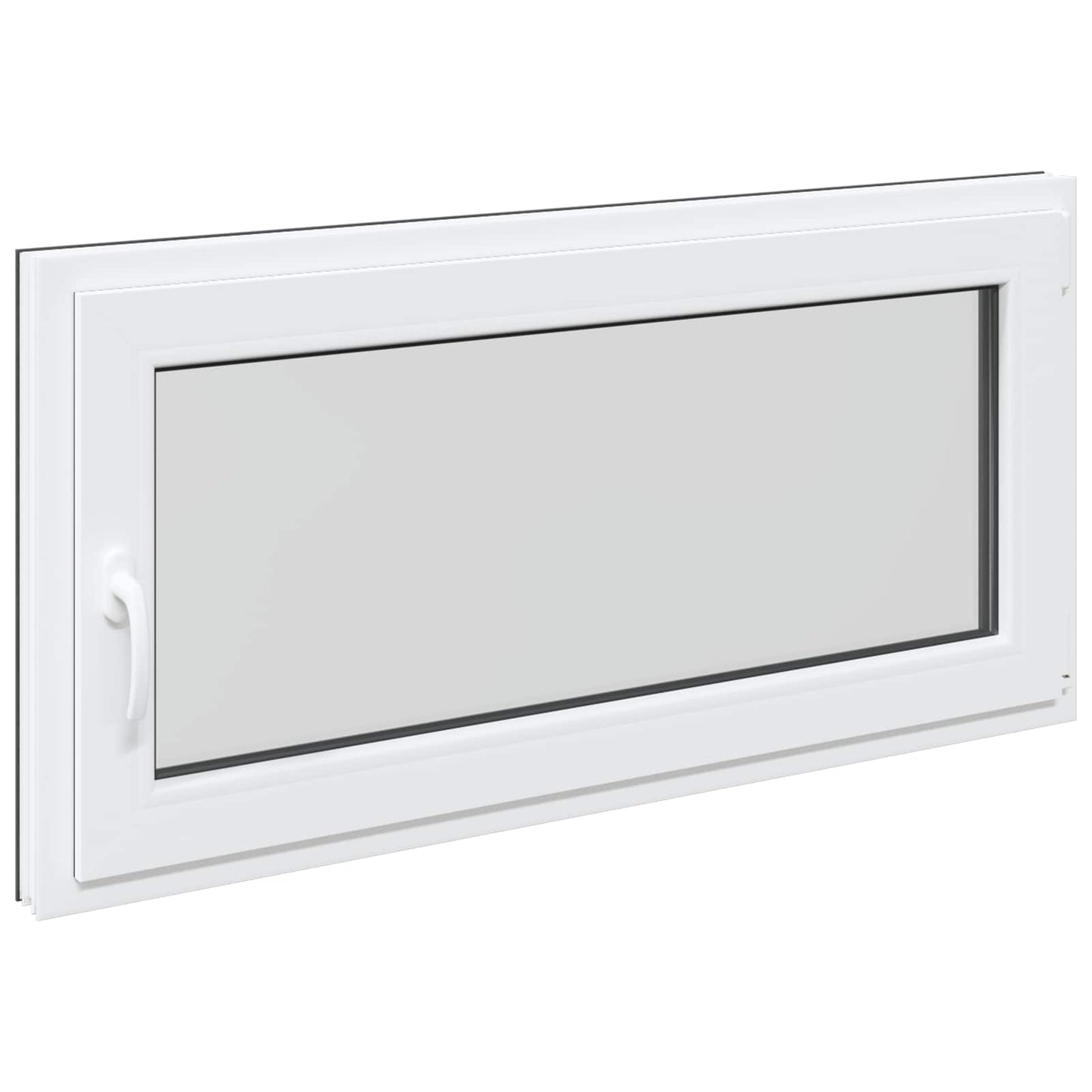 Kelderraam RISOR 120 x 60 cm PVC en glas Antracietkleurig is nu te koop bij PeponiXL, paradijselijk wonen!