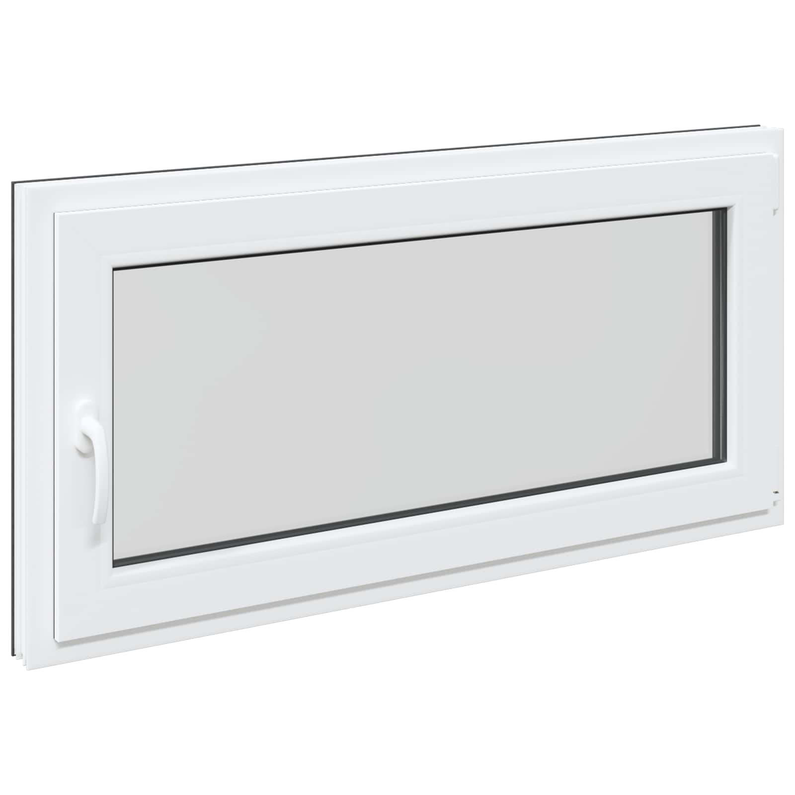 Kelderraam RISOR 120 x 60 cm PVC en glas Antracietkleurig is nu te koop bij PeponiXL, paradijselijk wonen!