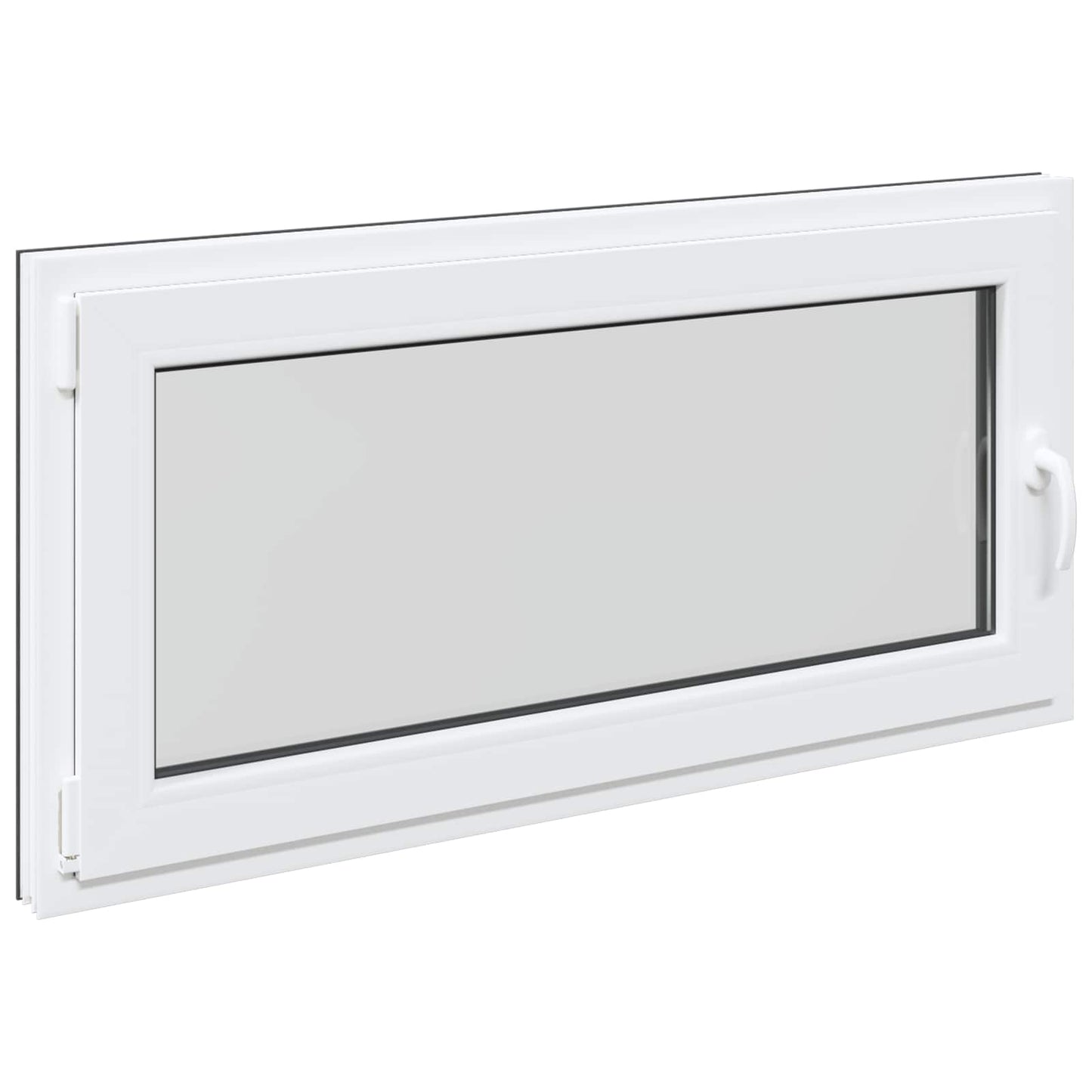Kelderraam RISOR 120 x 60 cm PVC en glas Antracietkleurig is nu te koop bij PeponiXL, paradijselijk wonen!