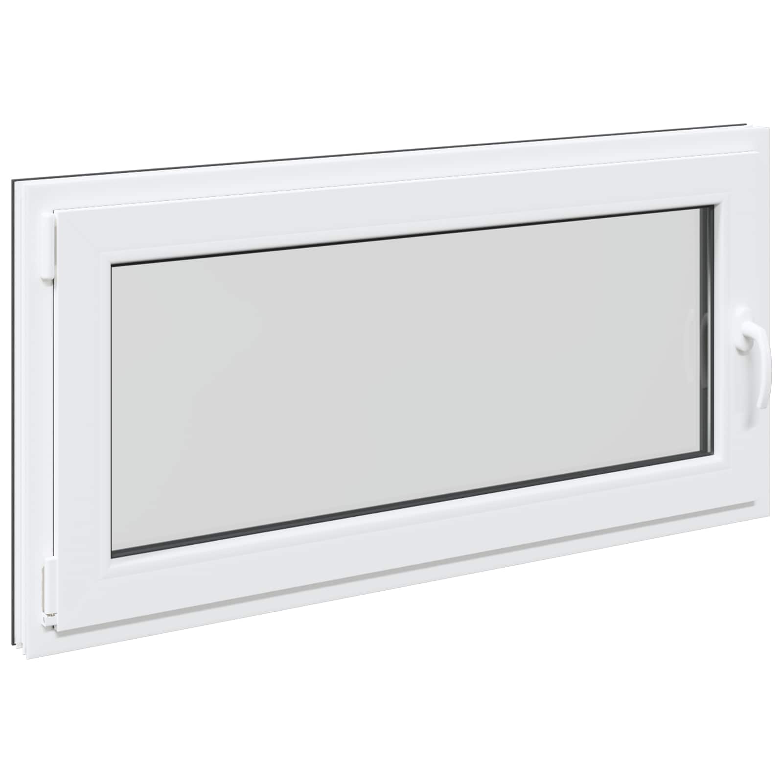 Kelderraam RISOR 120 x 60 cm PVC en glas Antracietkleurig is nu te koop bij PeponiXL, paradijselijk wonen!