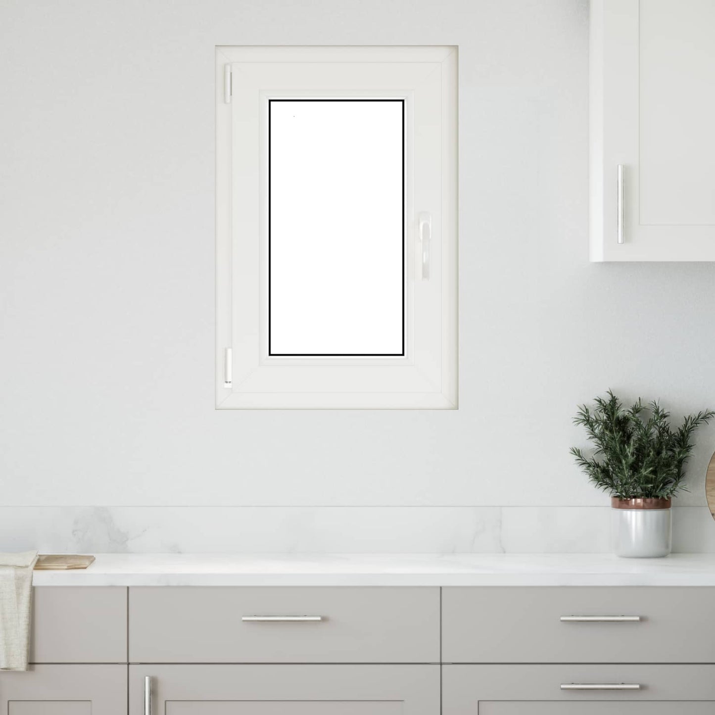 Kelderraam RISOR 50 x 75 cm PVC en glas Antracietkleurig is nu te koop bij PeponiXL, paradijselijk wonen!