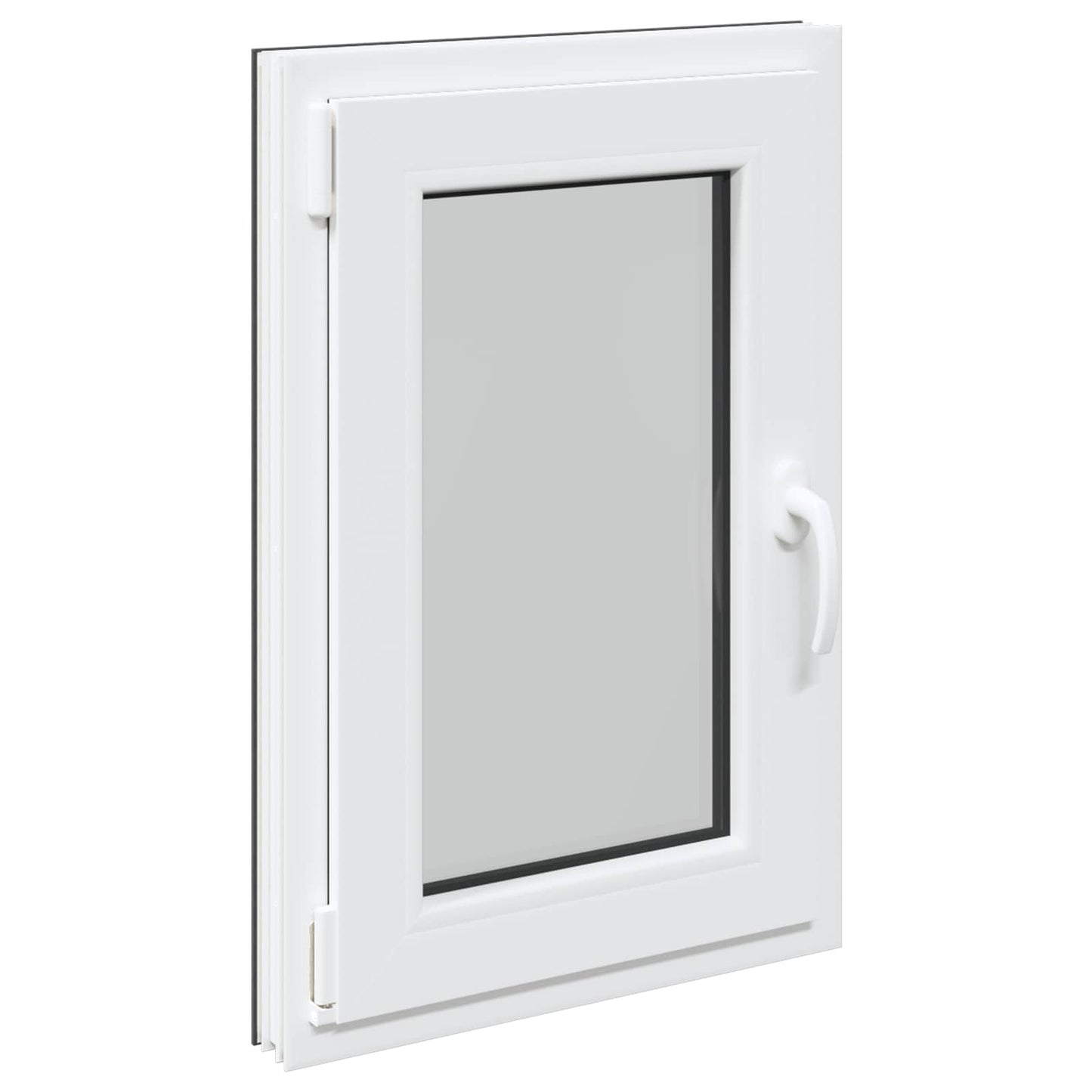 Kelderraam RISOR 50 x 75 cm PVC en glas Antracietkleurig is nu te koop bij PeponiXL, paradijselijk wonen!