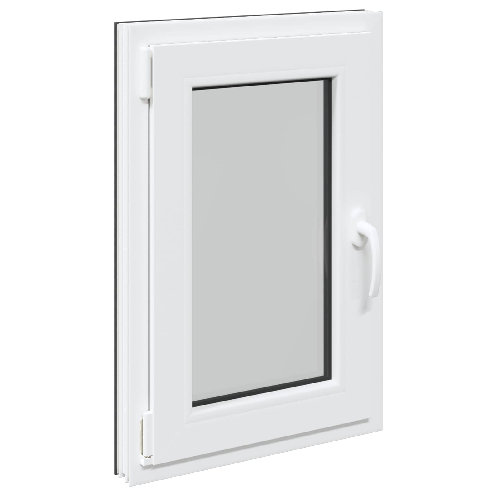 Kelderraam RISOR 50 x 75 cm PVC en glas Antracietkleurig is nu te koop bij PeponiXL, paradijselijk wonen!