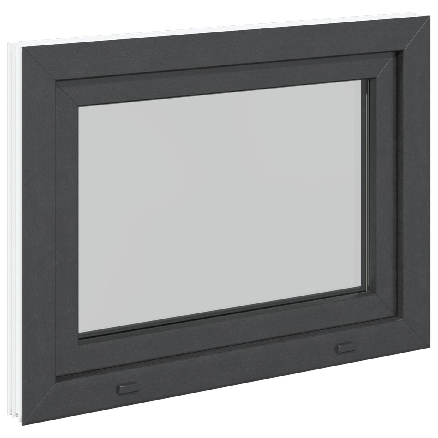 Kelderraam RISOR 60 x 100 cm PVC en glas Antracietkleurig is nu te koop bij PeponiXL, paradijselijk wonen!