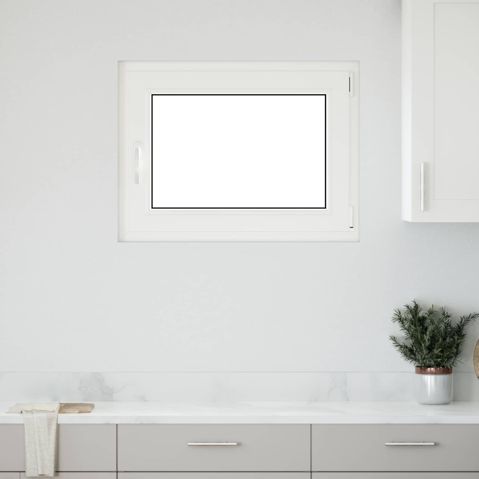Kelderraam RISOR 80 x 70 cm PVC en glas Antracietkleurig is nu te koop bij PeponiXL, paradijselijk wonen!