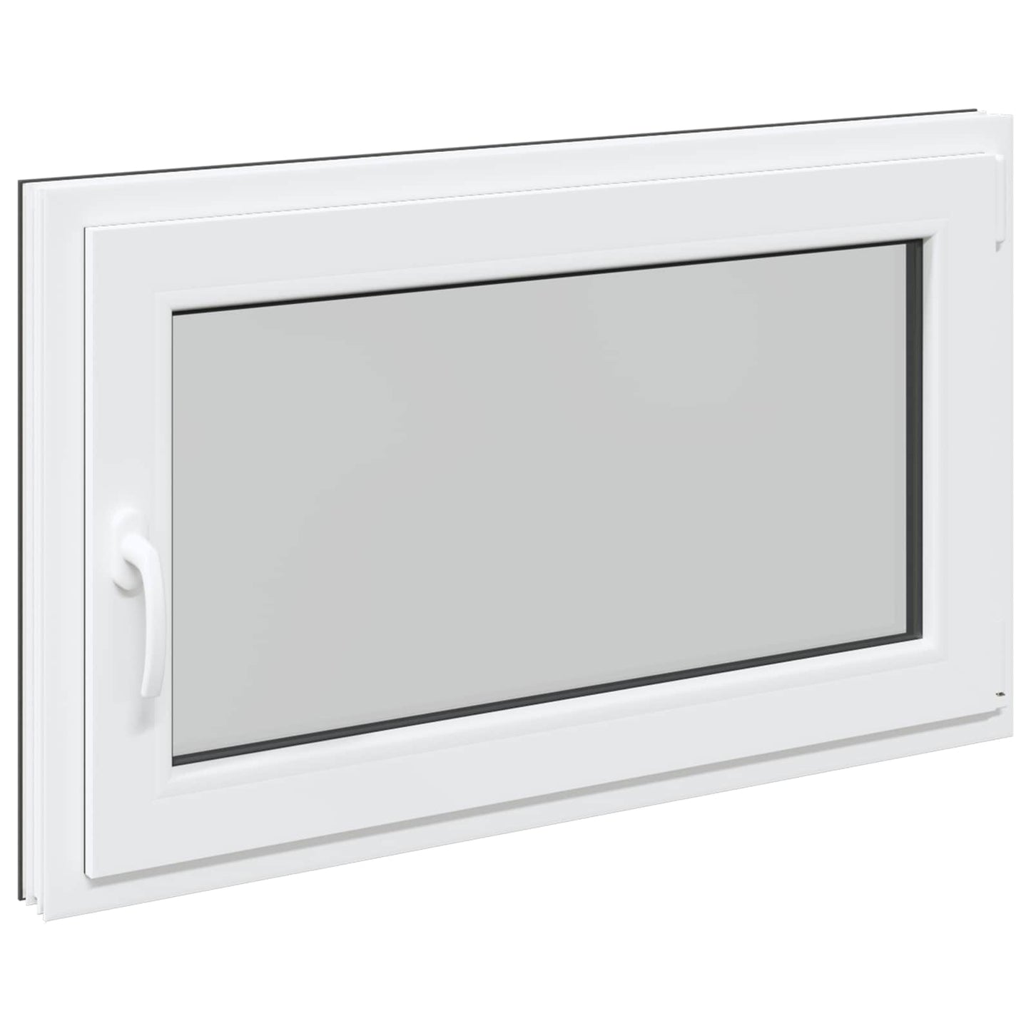 Kelderraam RISOR 100 x 60 cm PVC en glas Antracietkleurig is nu te koop bij PeponiXL, paradijselijk wonen!