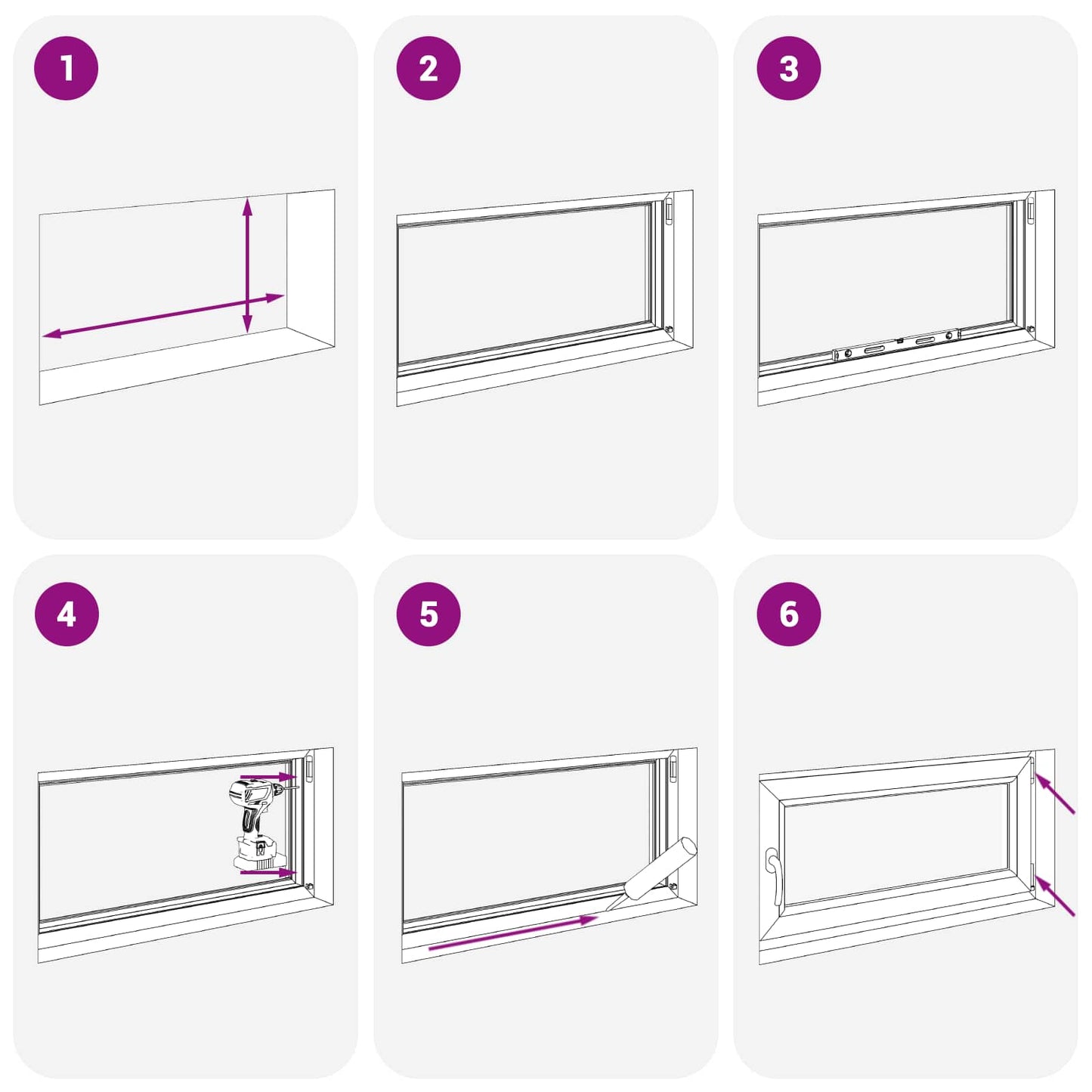 Kelderraam RISOR 100 x 60 cm PVC en glas Antracietkleurig is nu te koop bij PeponiXL, paradijselijk wonen!