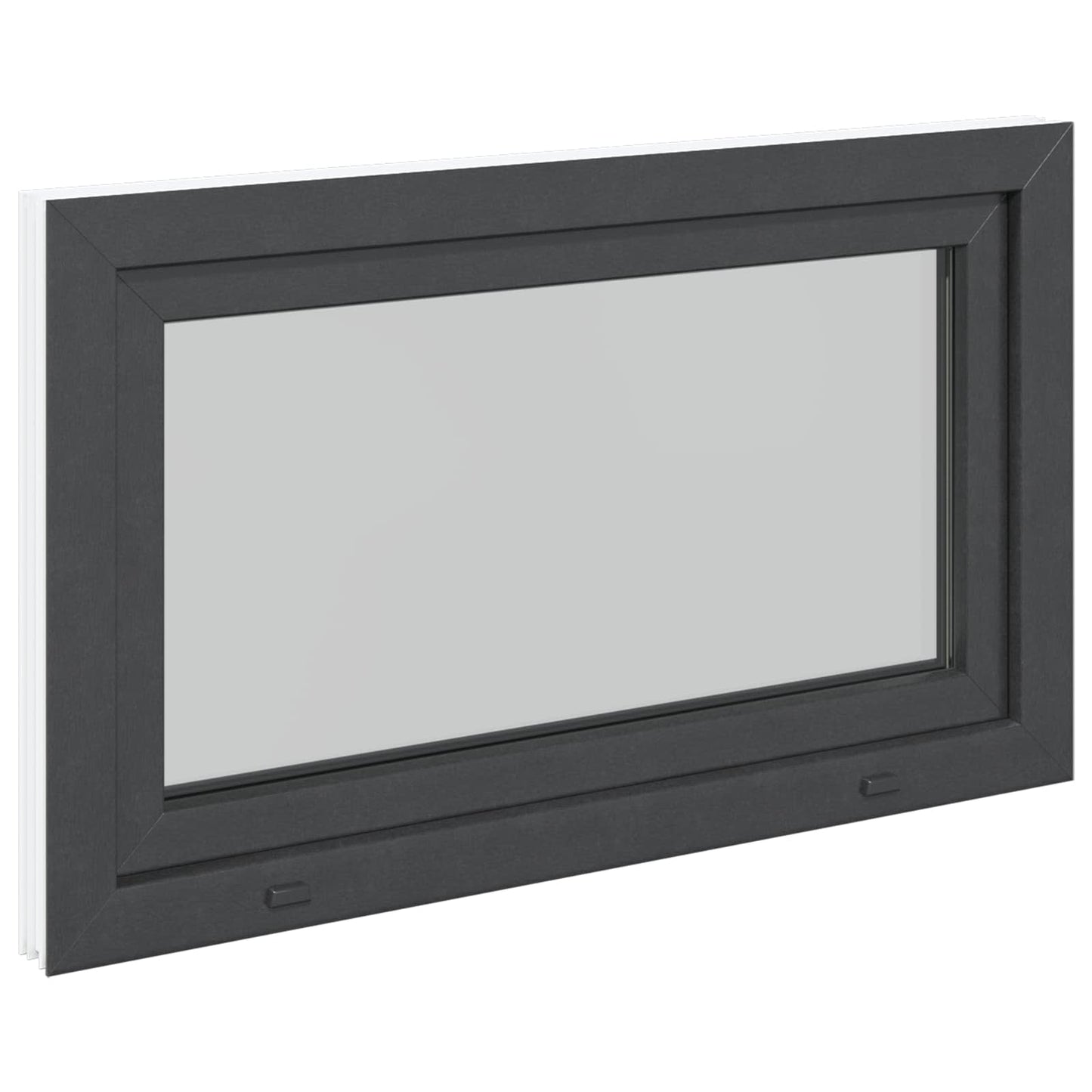 Kelderraam RISOR 100 x 60 cm PVC en glas Antracietkleurig is nu te koop bij PeponiXL, paradijselijk wonen!