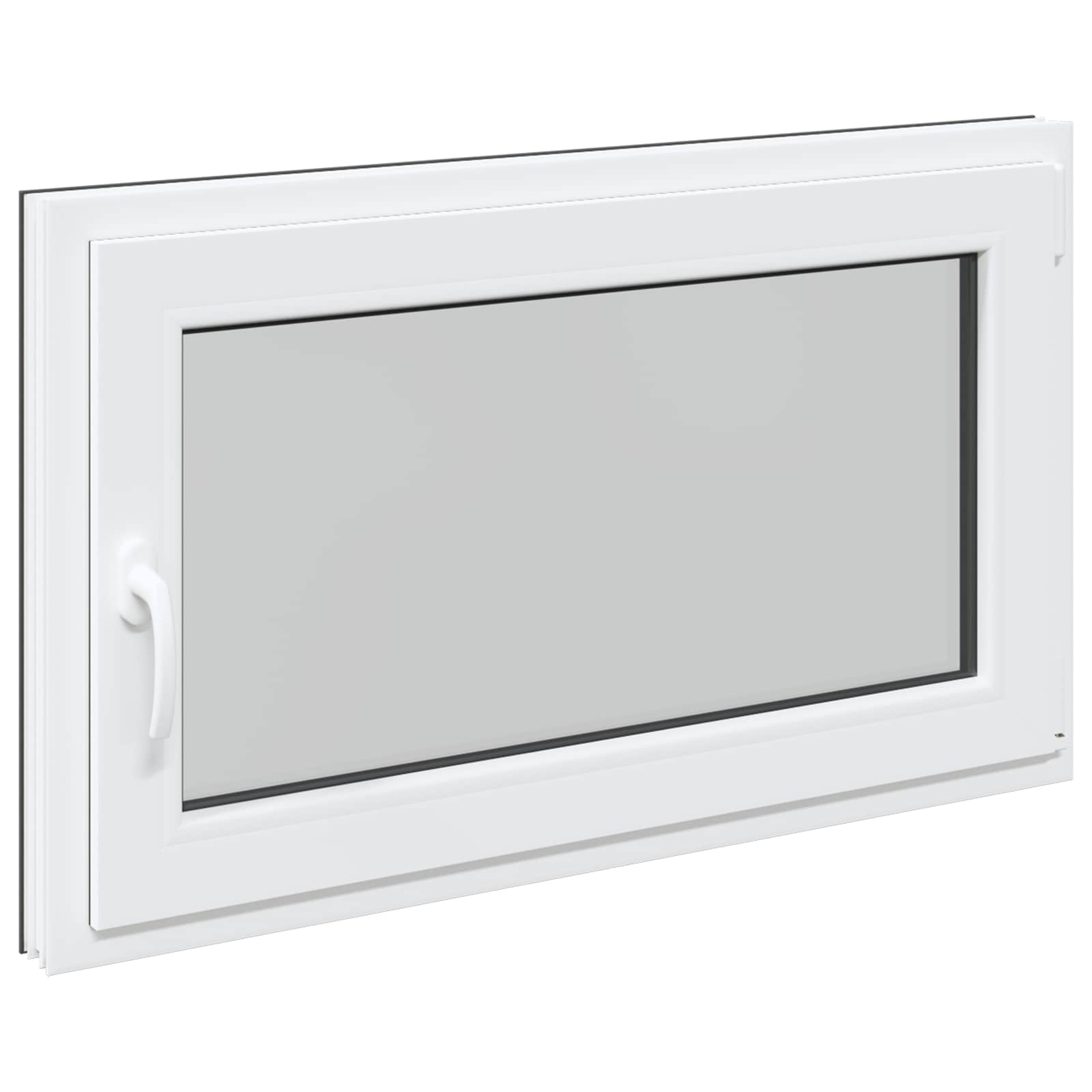 Kelderraam RISOR 100 x 70 cm PVC en glas Antracietkleurig is nu te koop bij PeponiXL, paradijselijk wonen!