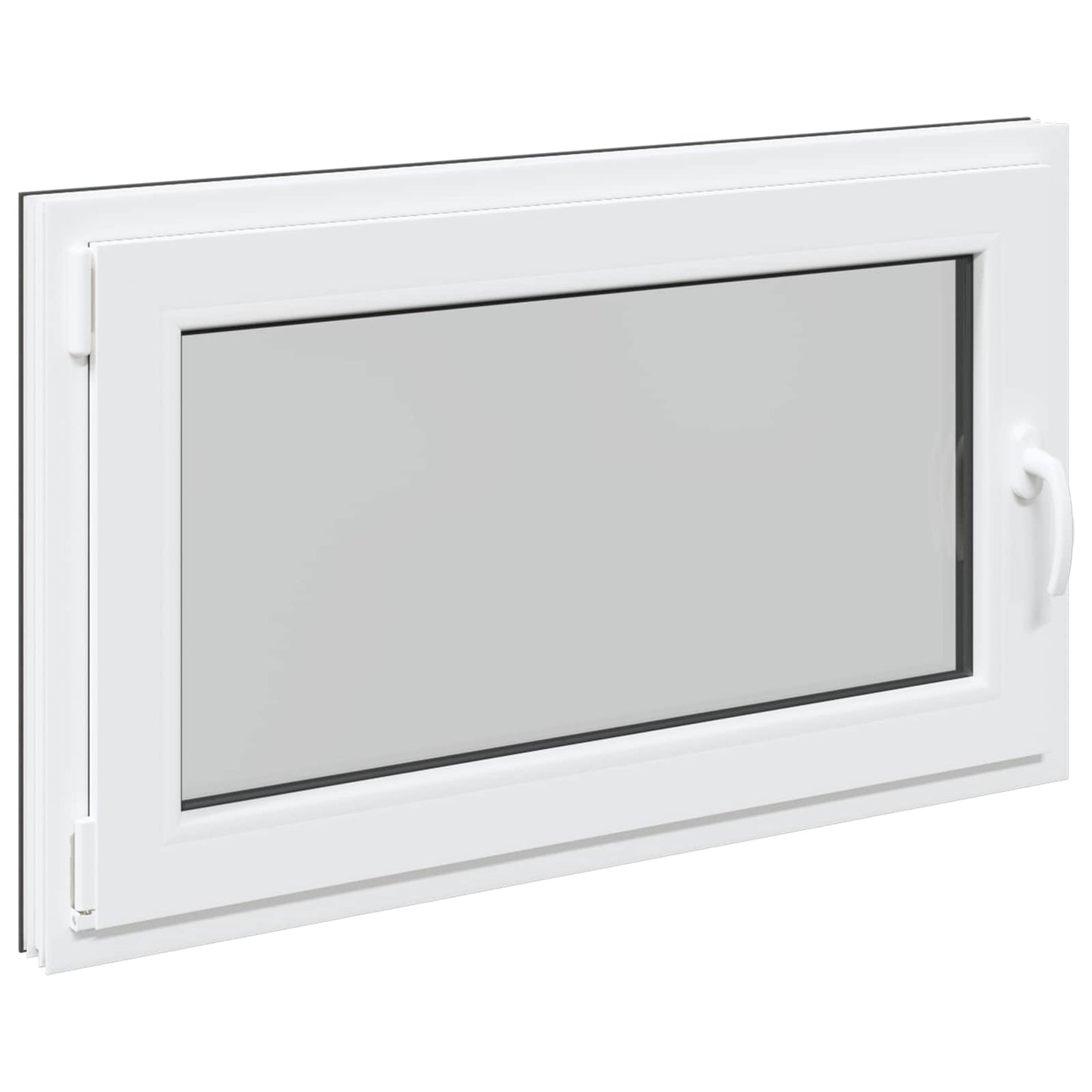 Kelderraam RISOR 100 x 70 cm PVC en glas Antracietkleurig is nu te koop bij PeponiXL, paradijselijk wonen!
