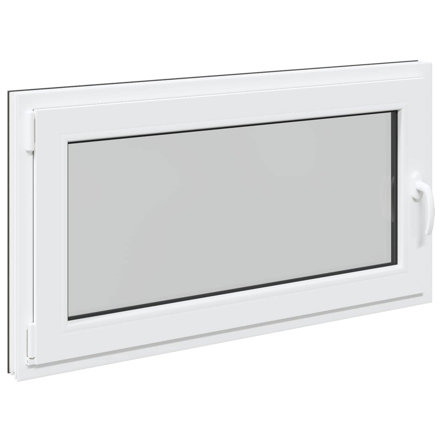 Kelderraam RISOR 110 x 50 cm PVC en glas Antracietkleurig is nu te koop bij PeponiXL, paradijselijk wonen!