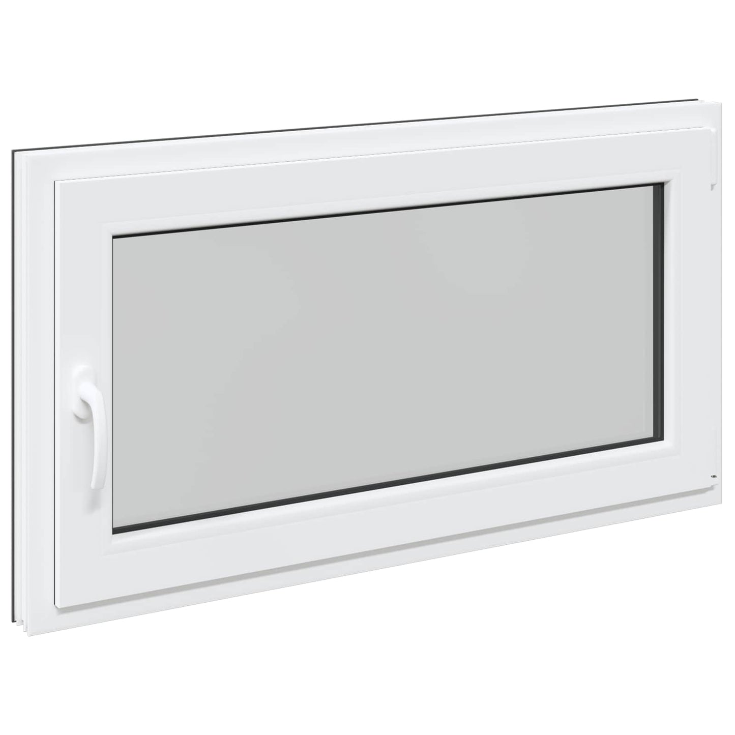 Kelderraam RISOR 110 x 60 cm PVC en glas Antracietkleurig is nu te koop bij PeponiXL, paradijselijk wonen!