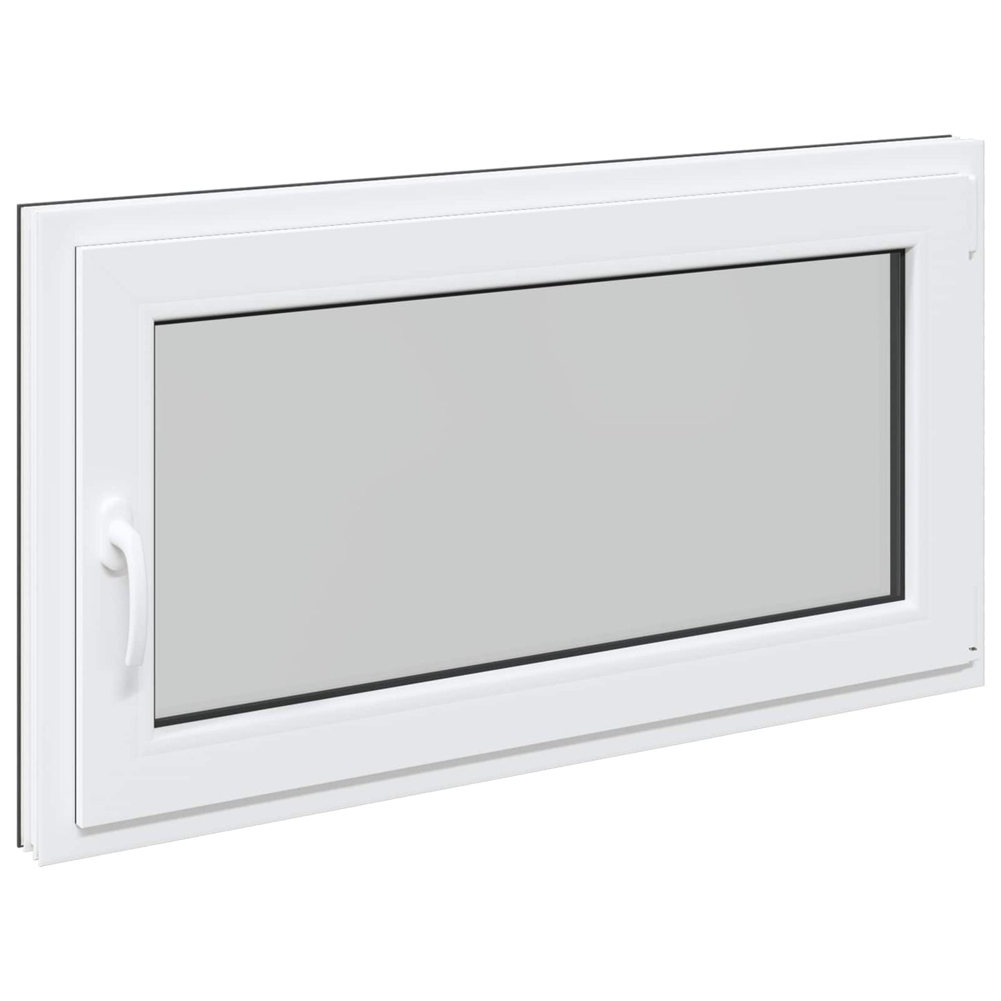 Kelderraam RISOR 120 x 60 cm PVC en glas Antracietkleurig is nu te koop bij PeponiXL, paradijselijk wonen!