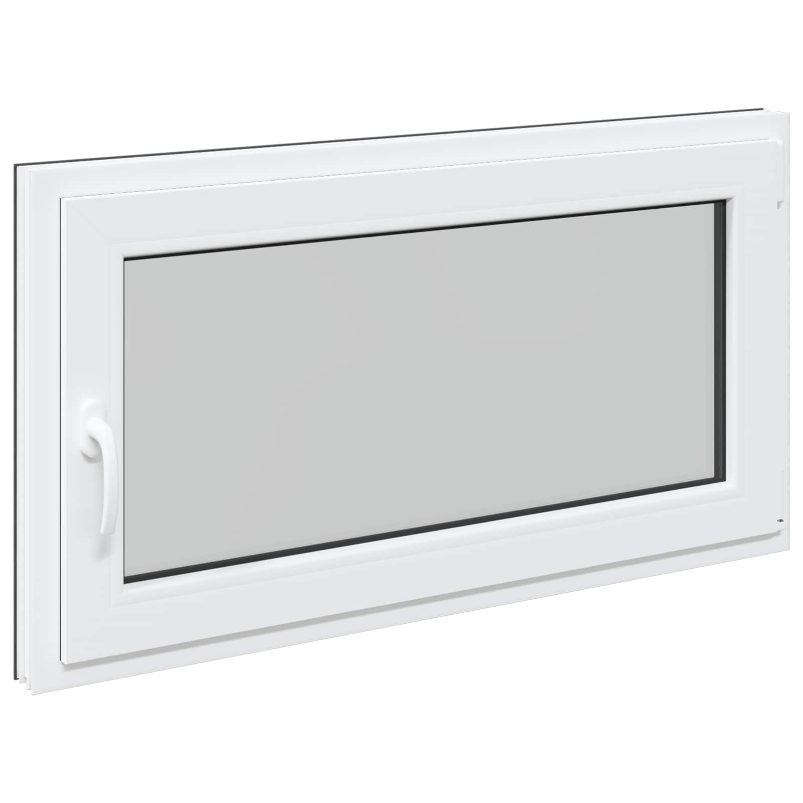 Kelderraam RISOR 120 x 60 cm PVC en glas Antracietkleurig is nu te koop bij PeponiXL, paradijselijk wonen!