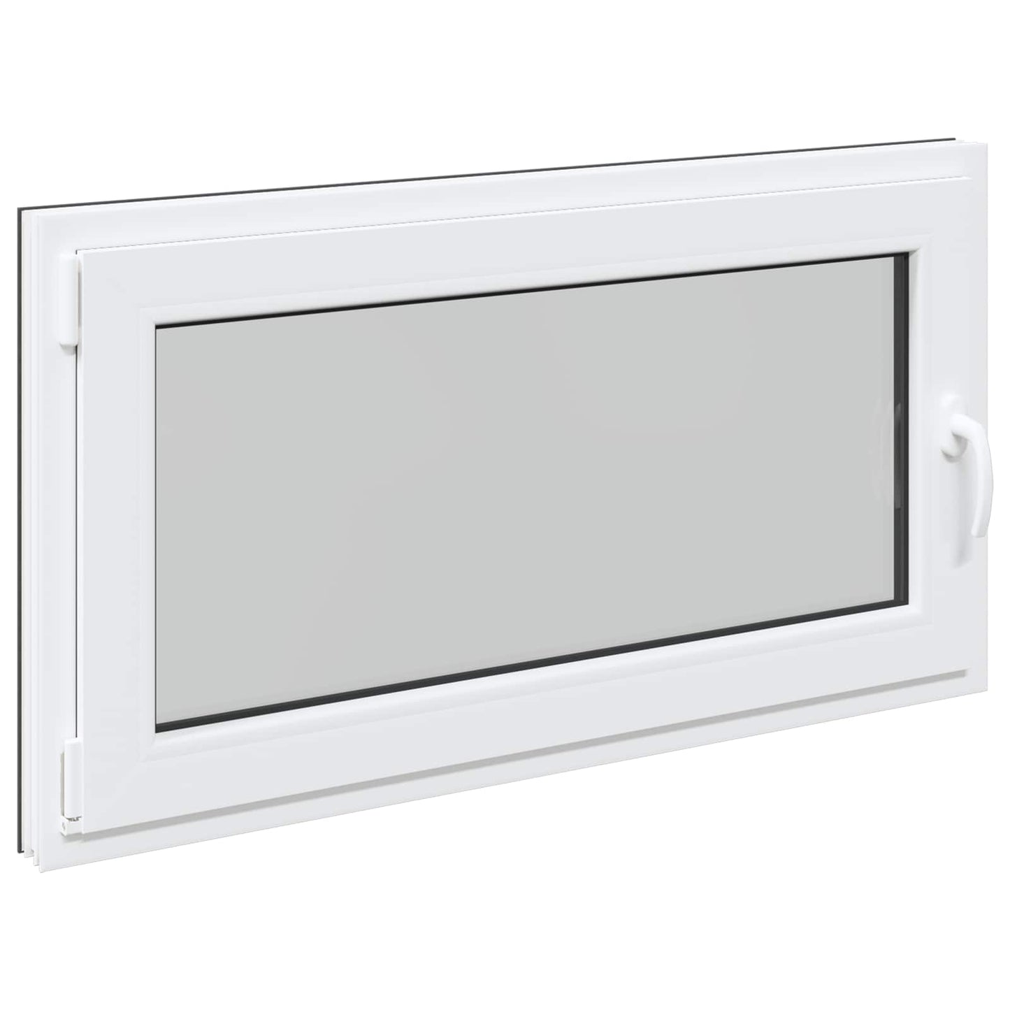 Kelderraam RISOR 120 x 60 cm PVC en glas Antracietkleurig is nu te koop bij PeponiXL, paradijselijk wonen!