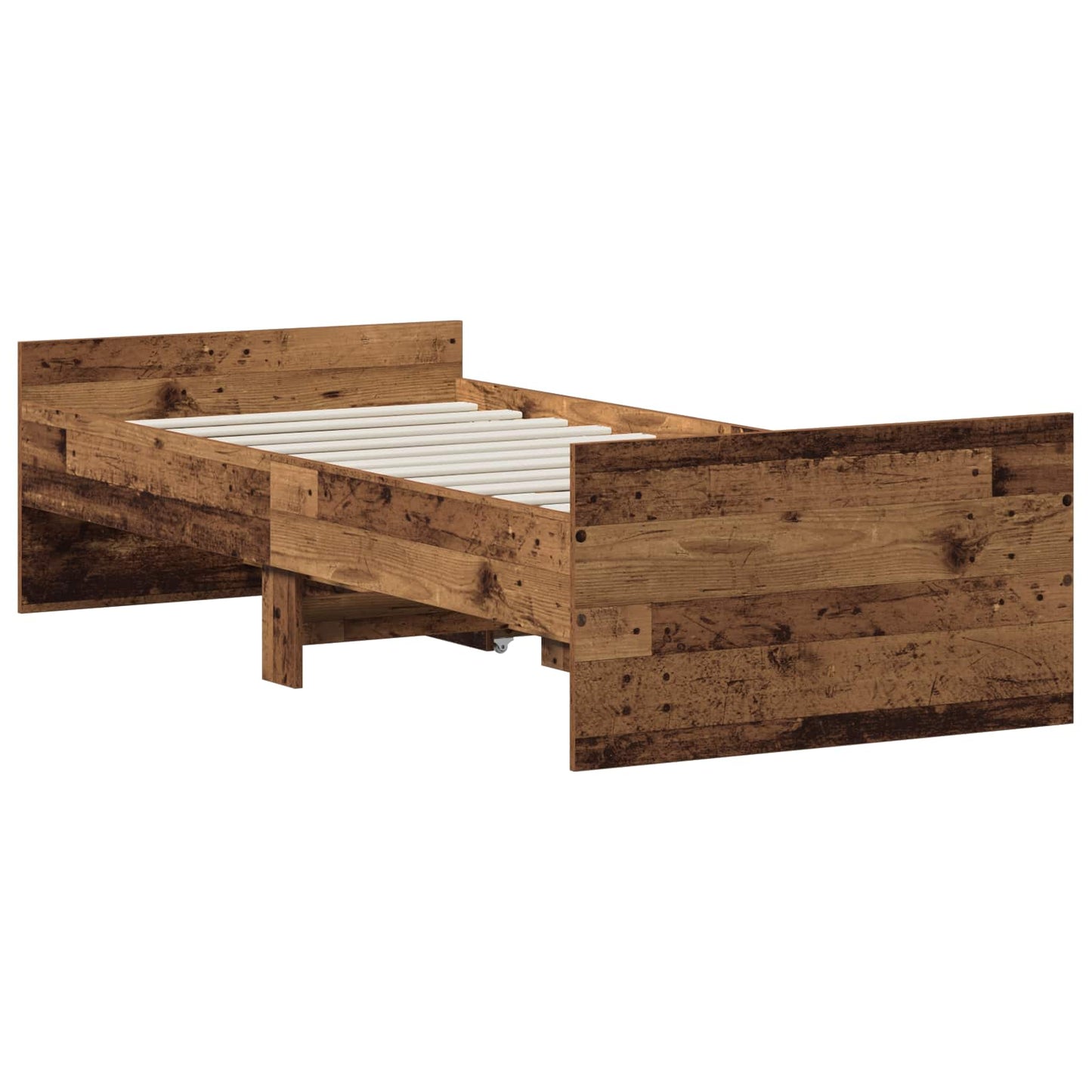 Bedframe Oud hout 100 x 200 cm Bewerkt hout
