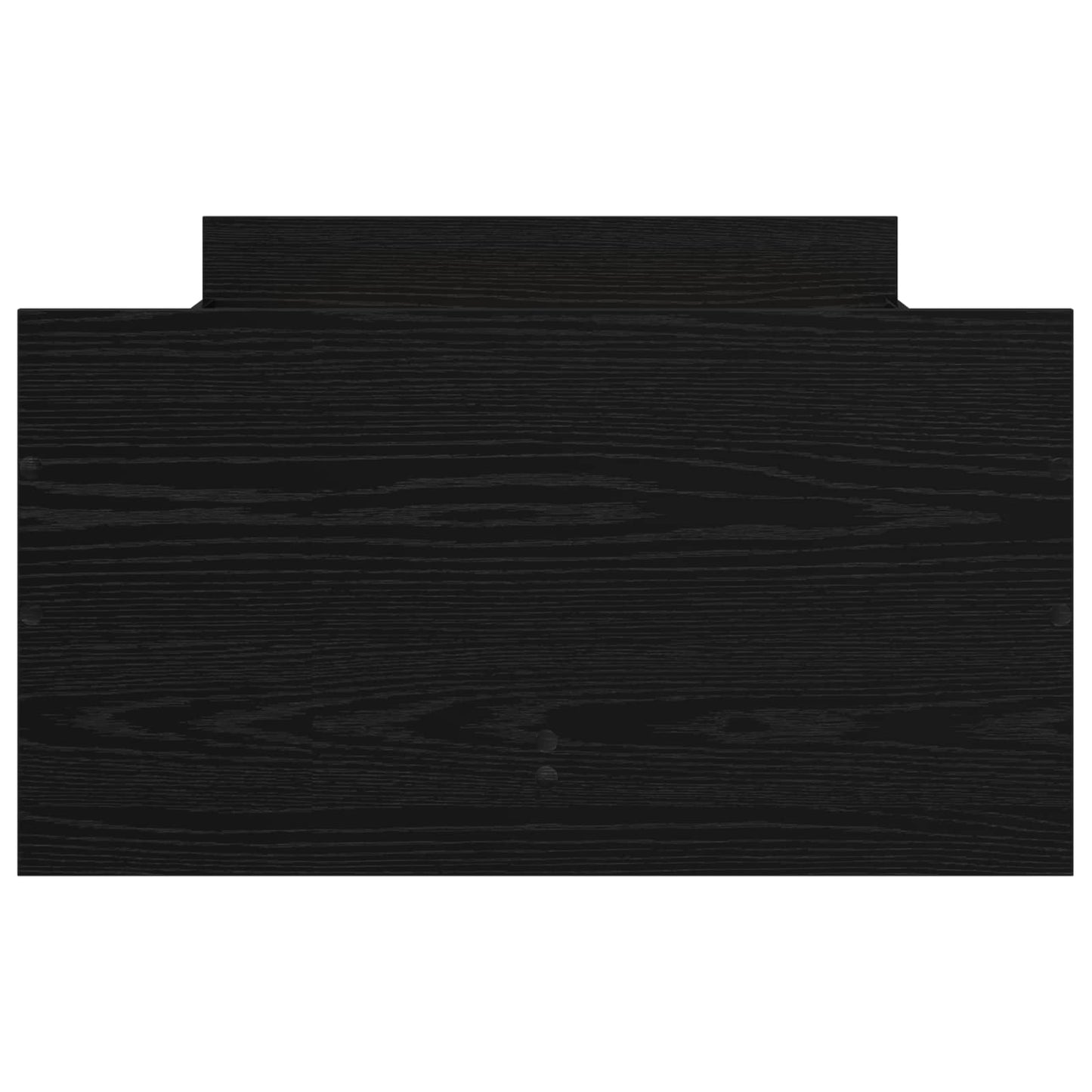 Bedframe Zwart eiken 90 x 200 cm Bewerkt hout