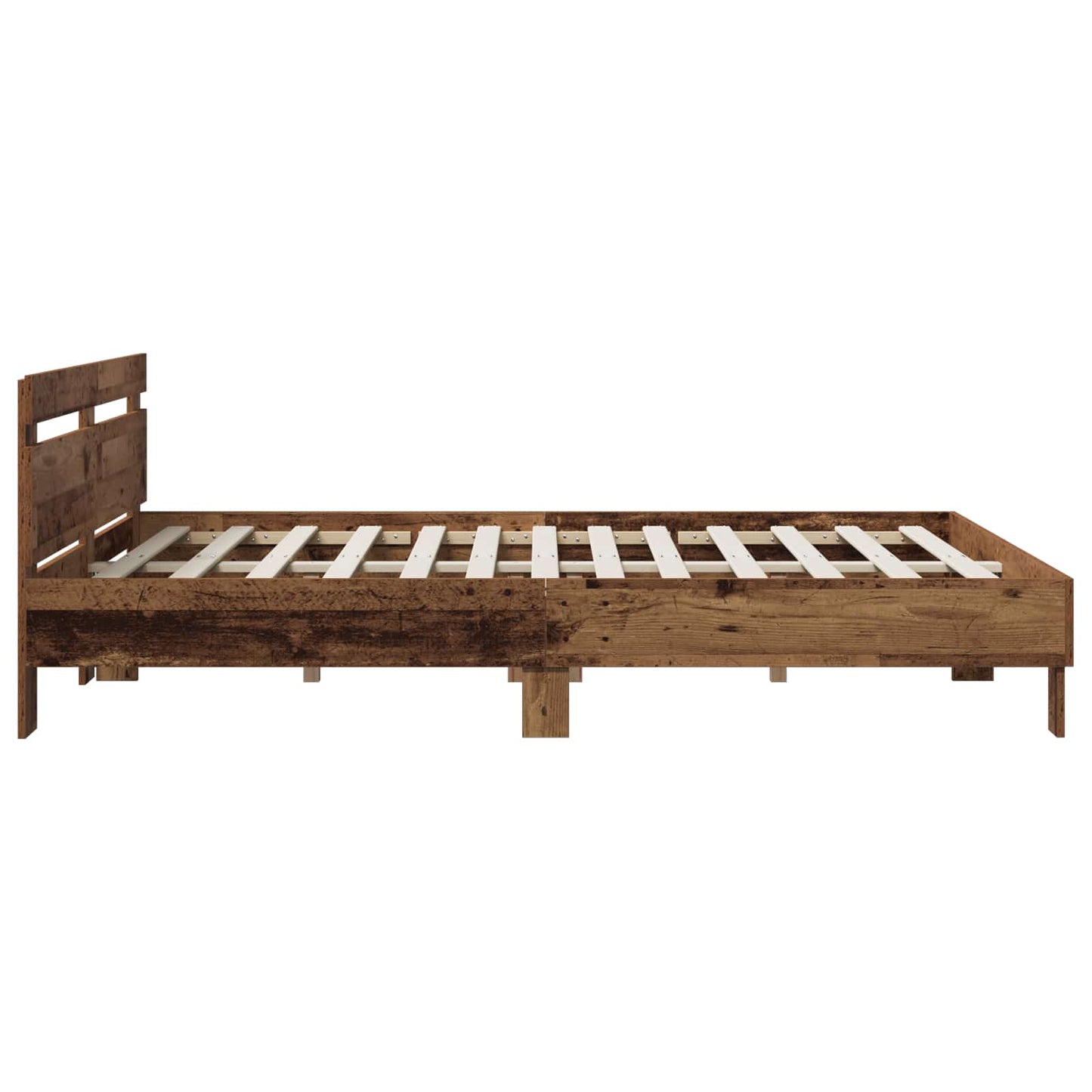 Bedframe Oud hout 135 x 190 cm Bewerkt hout