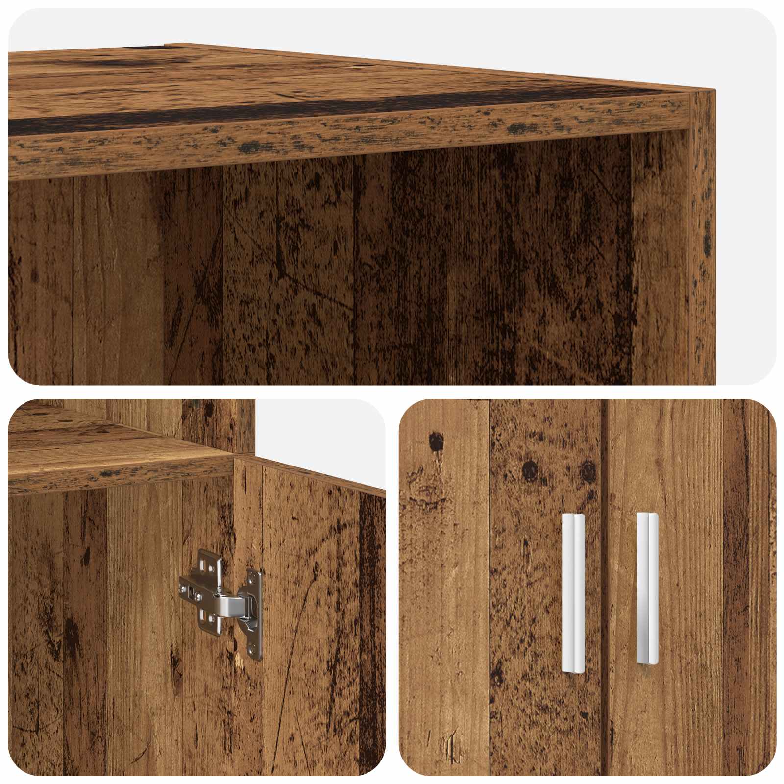 Hoge kast Oud hout 70 x 42,5 x 185 cm Bewerkt hout is nu te koop bij PeponiXL, paradijselijk wonen!