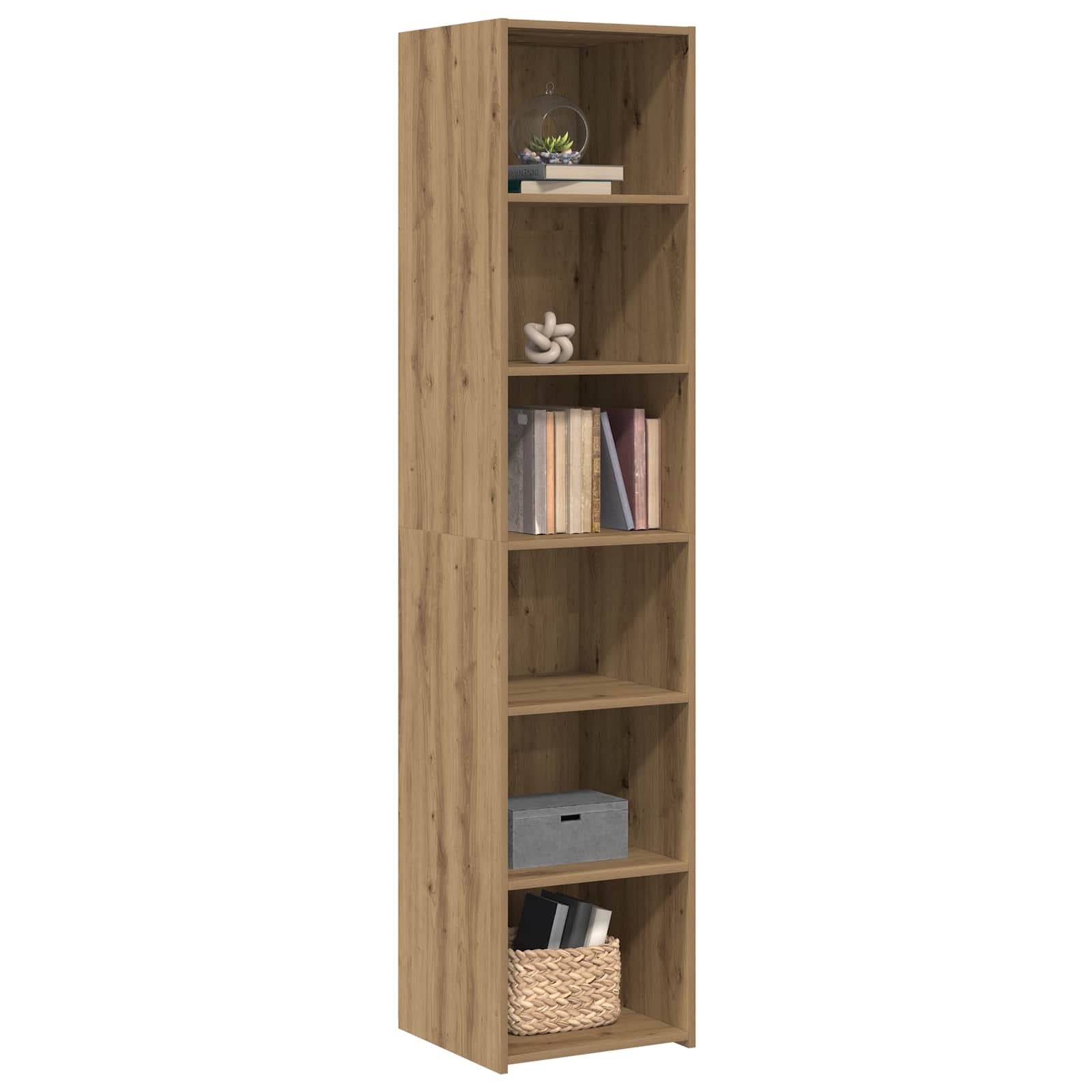 Dressoir Artisanaal eiken 40 x 41 x 185 cm Bewerkt hout is nu te koop bij PeponiXL, paradijselijk wonen!