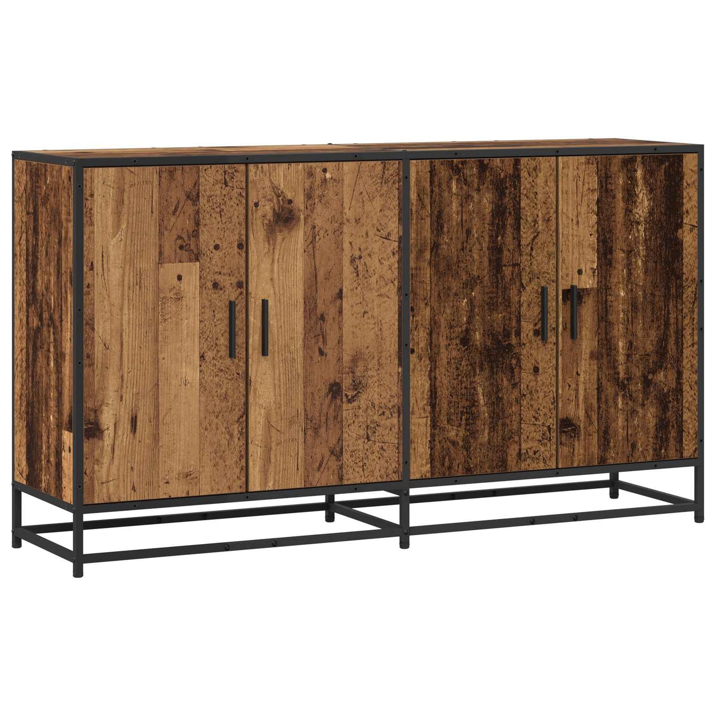 Dressoir Oud hout 134 x 35 x 76 cm Bewerkt hout is nu te koop bij PeponiXL, paradijselijk wonen!