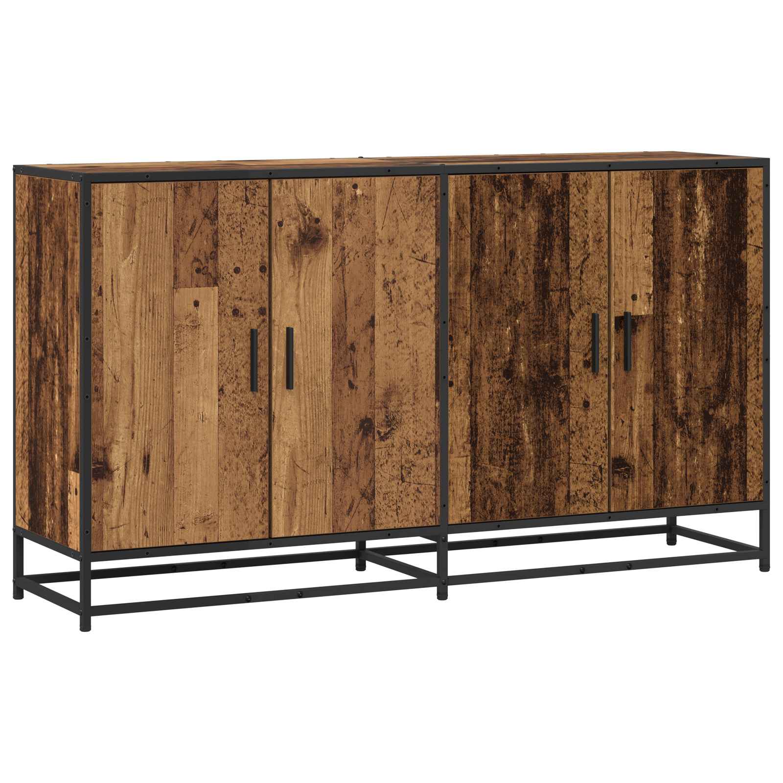Dressoir Oud hout 134 x 35 x 76 cm Bewerkt hout is nu te koop bij PeponiXL, paradijselijk wonen!