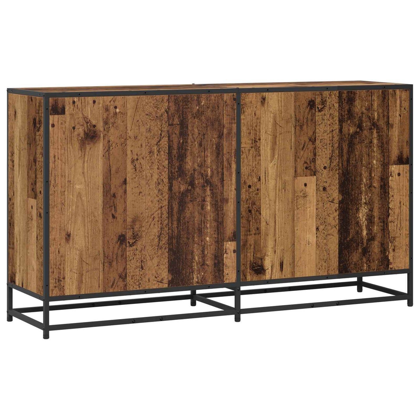 Dressoir Oud hout 134 x 35 x 76 cm Bewerkt hout is nu te koop bij PeponiXL, paradijselijk wonen!