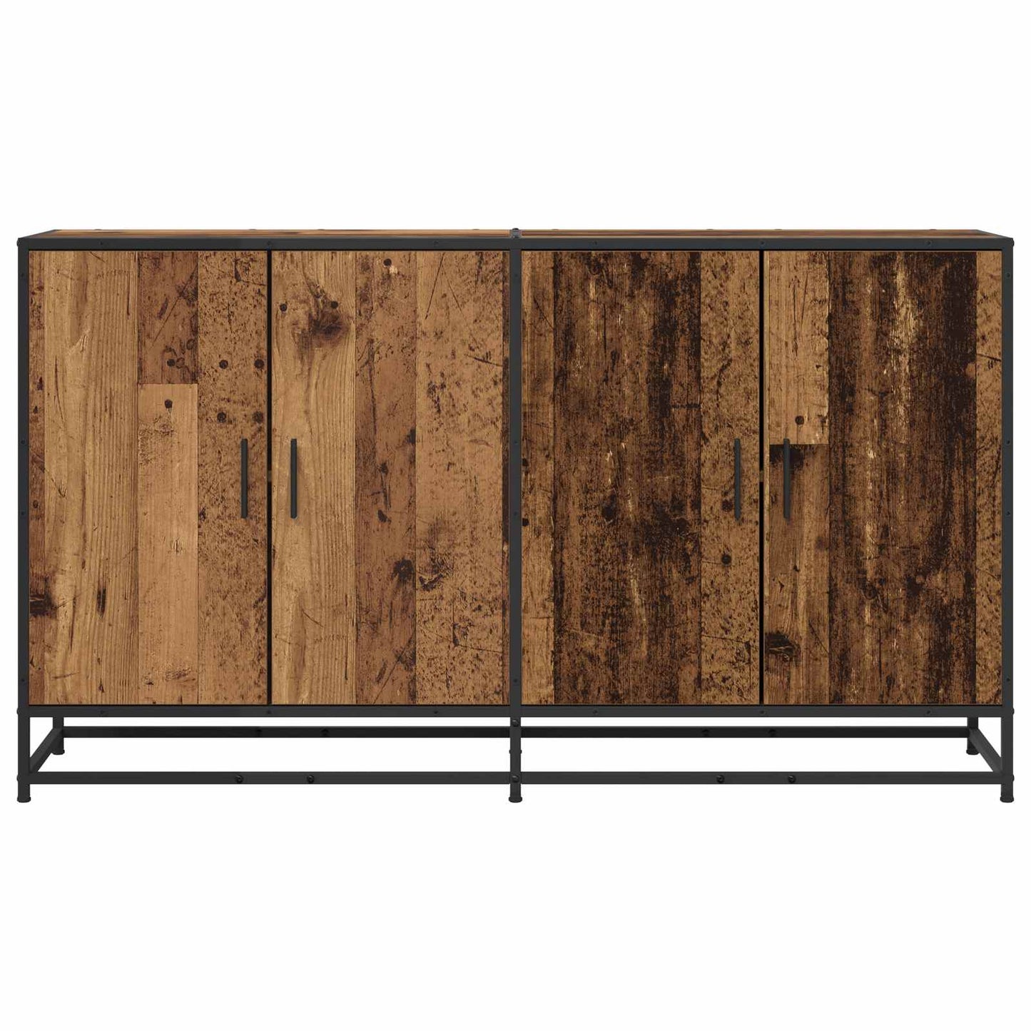 Dressoir Oud hout 134 x 35 x 76 cm Bewerkt hout is nu te koop bij PeponiXL, paradijselijk wonen!
