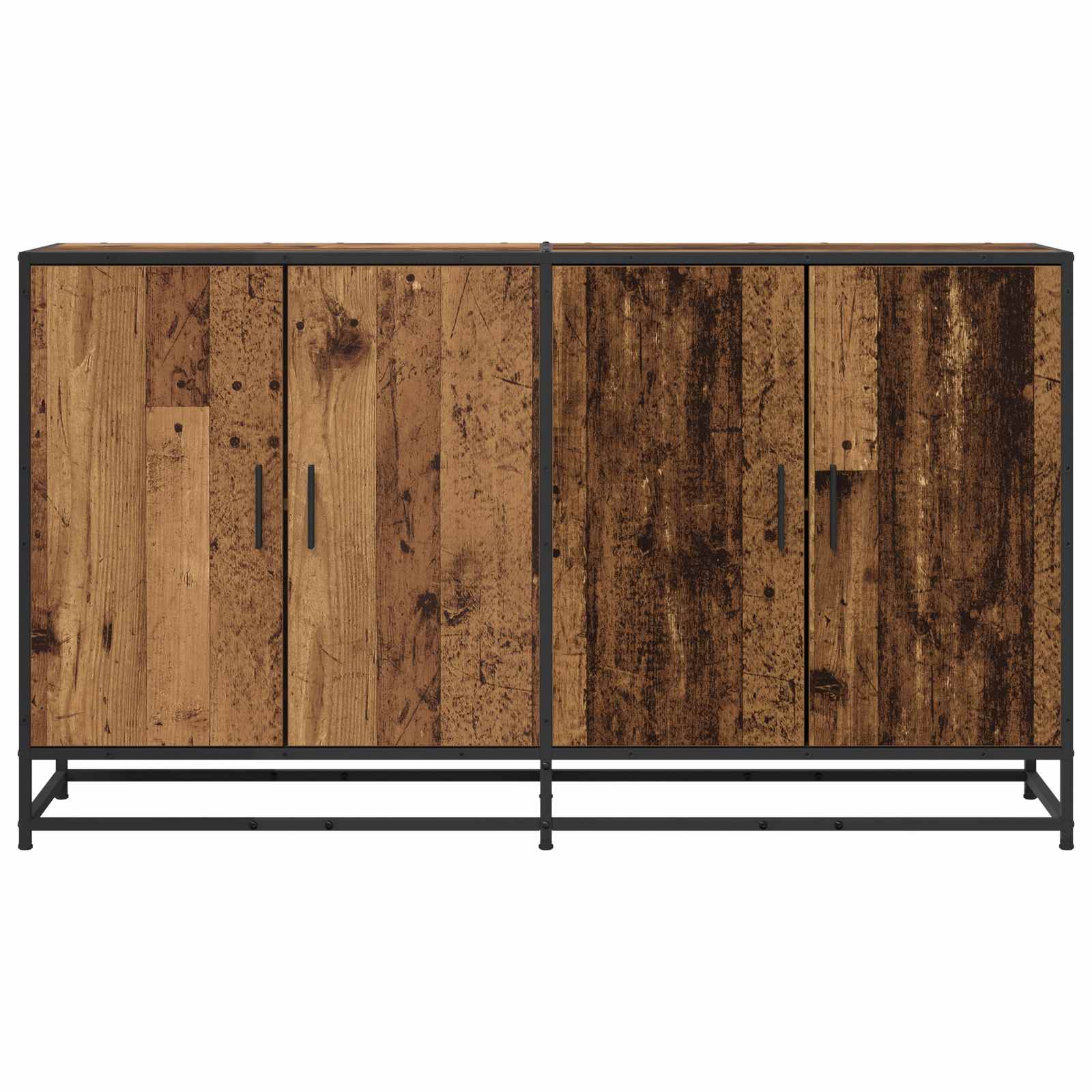 Dressoir Oud hout 134 x 35 x 76 cm Bewerkt hout is nu te koop bij PeponiXL, paradijselijk wonen!