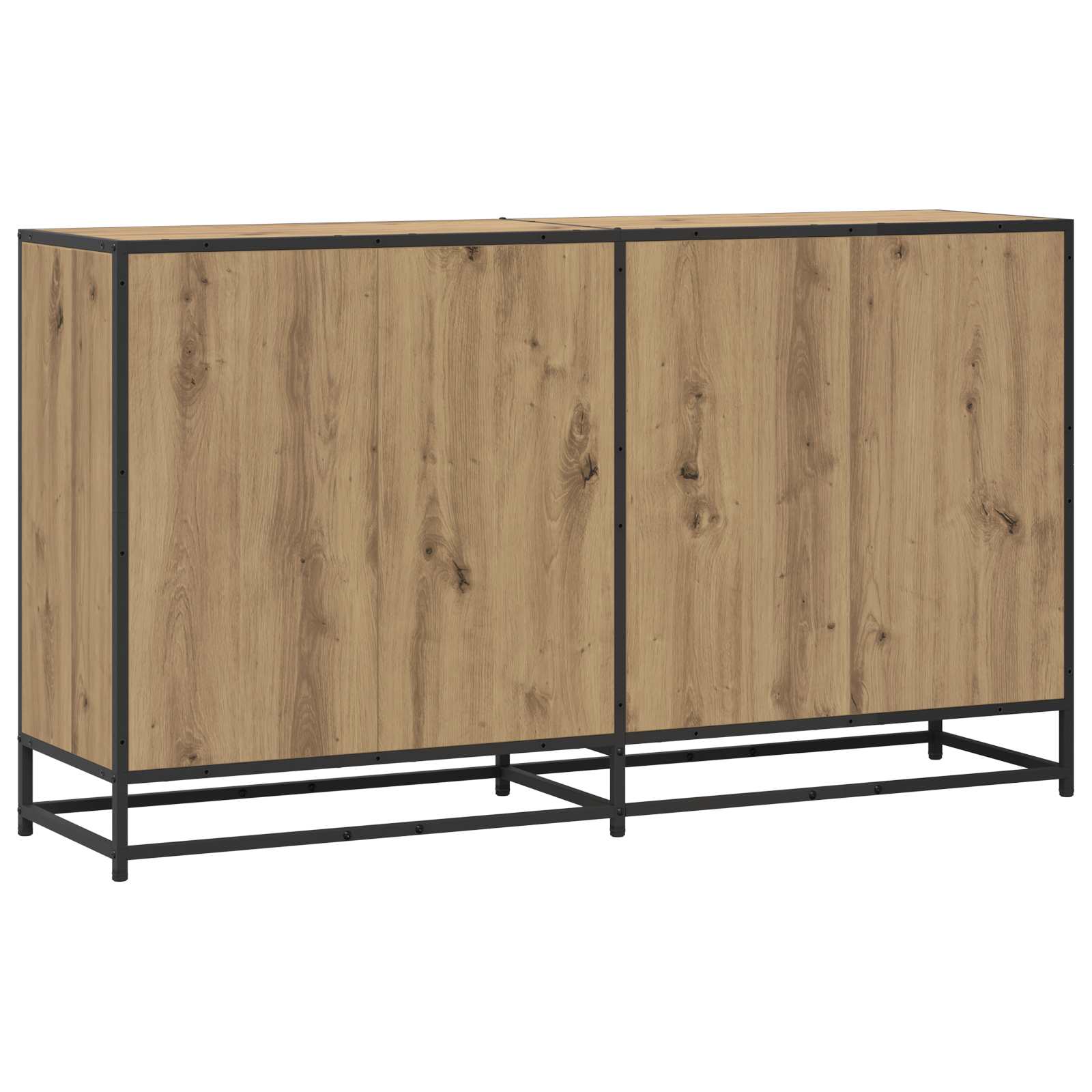 Dressoir Artisanaal eiken 134 x 35 x 76 cm Bewerkt hout is nu te koop bij PeponiXL, paradijselijk wonen!