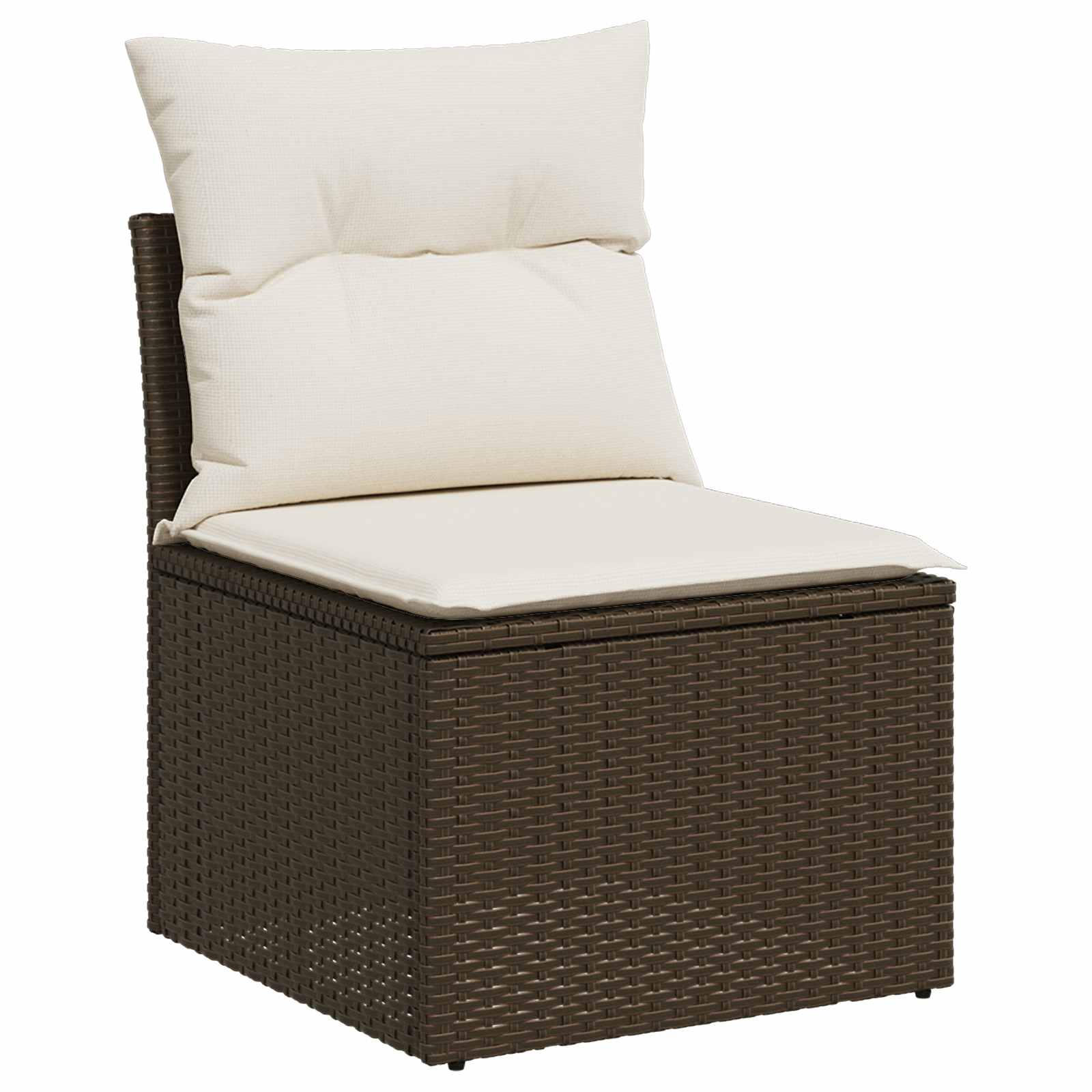Bankstel 6 pcs 4-Aantal zitplaatsen Bruin en Crème Wit is nu te koop bij PeponiXL, paradijselijk wonen!