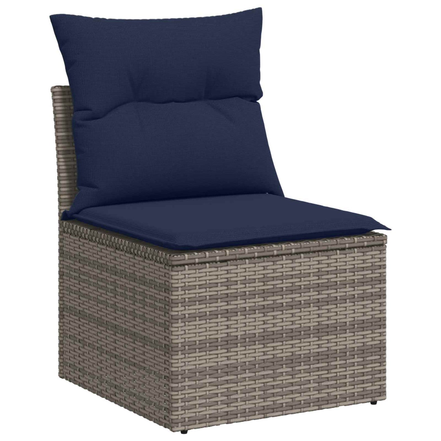 Bankstel 6 pcs 4-Aantal zitplaatsen Grijs en Marineblauw is nu te koop bij PeponiXL, paradijselijk wonen!