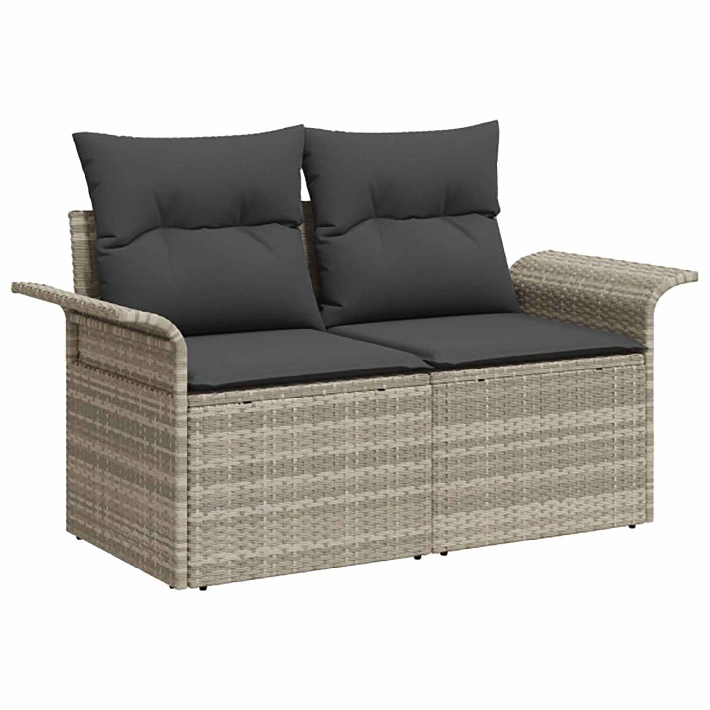 Bankstel 6 pcs 4-Aantal zitplaatsen Licht Grijs en Donker Grijs is nu te koop bij PeponiXL, paradijselijk wonen!