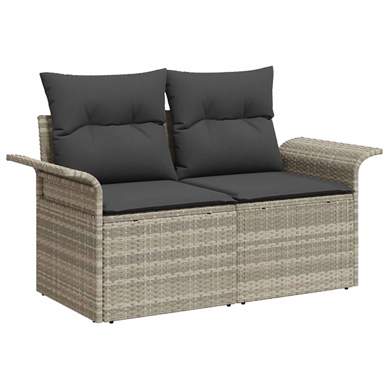 Bankstel 6 pcs 4-Aantal zitplaatsen Licht Grijs en Donker Grijs is nu te koop bij PeponiXL, paradijselijk wonen!