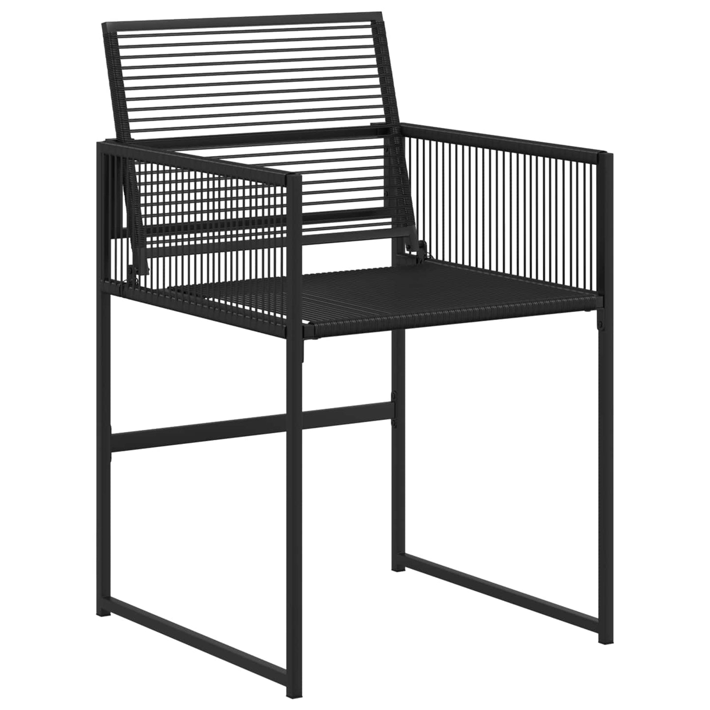 Tuin eettafelset 5 pcs Zwart poly rattan is nu te koop bij PeponiXL, paradijselijk wonen!