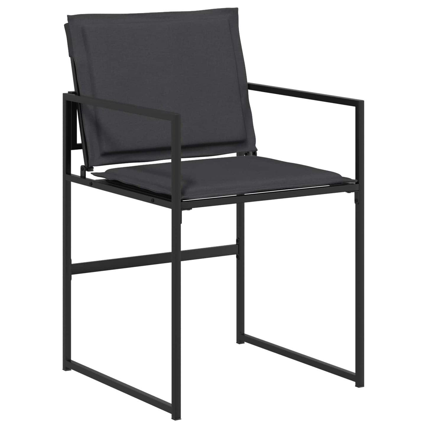 Tuin eettafelset 5 pcs Zwart en Donkergrijs 80 x 80 x 73 cm is nu te koop bij PeponiXL, paradijselijk wonen!