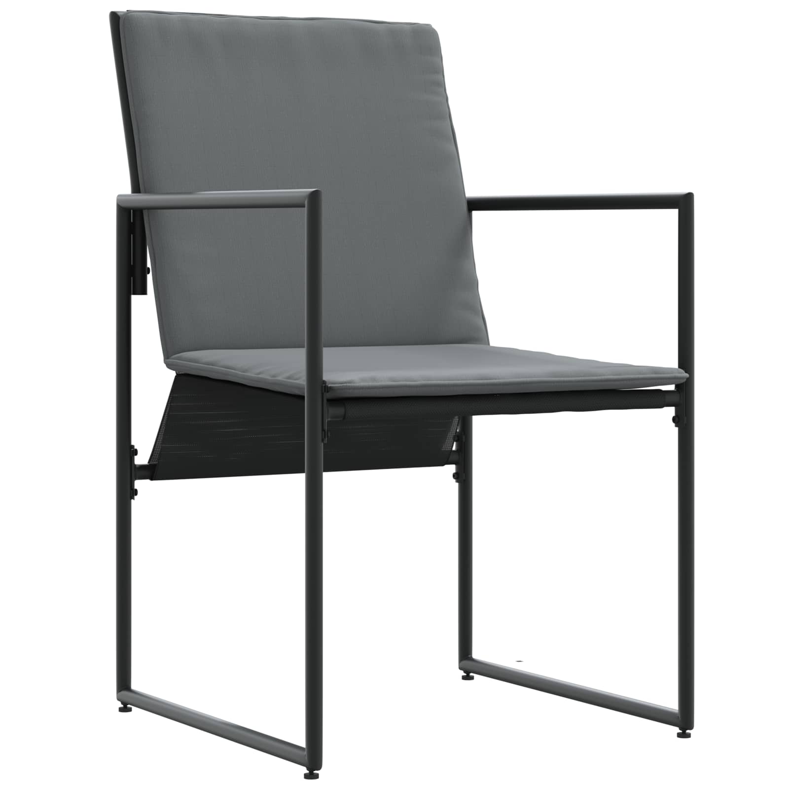 Tuin eettafelset 5 pcs Zwart en Anthraciet 80 x 80 x 73 cm is nu te koop bij PeponiXL, paradijselijk wonen!