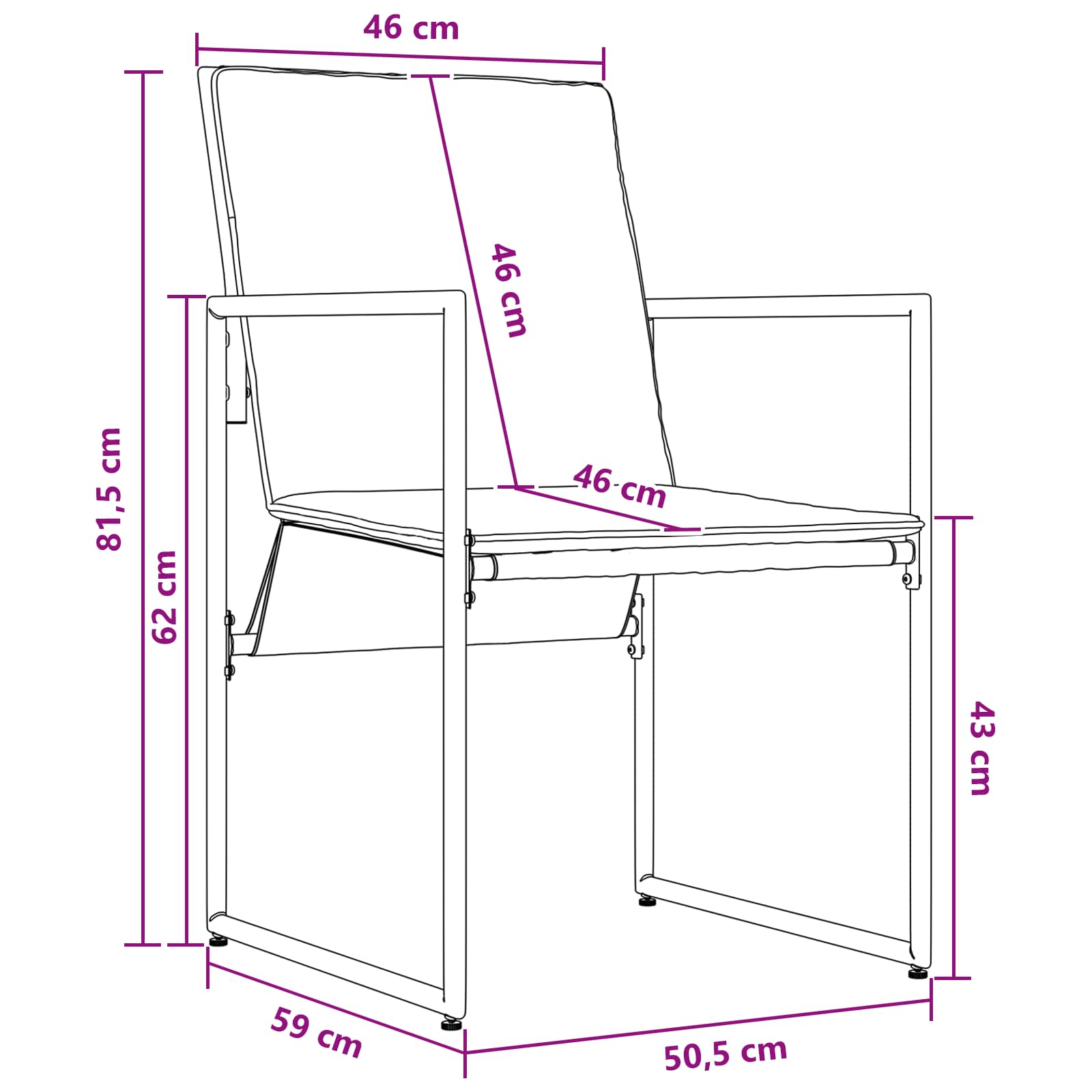 Tuin eettafelset 5 pcs Zwart en Anthraciet 80 x 80 x 73 cm is nu te koop bij PeponiXL, paradijselijk wonen!