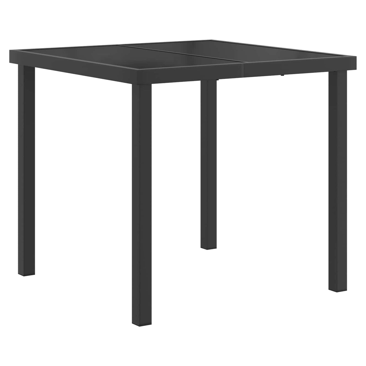 Tuin eettafelset 5 pcs Zwart en Anthraciet 80 x 80 x 73 cm is nu te koop bij PeponiXL, paradijselijk wonen!