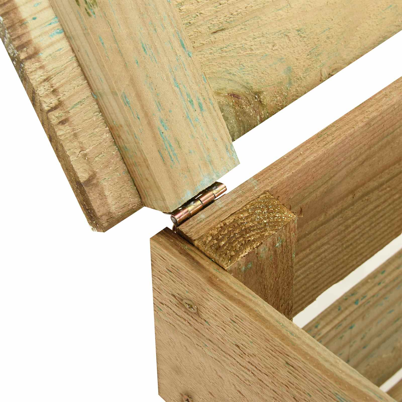 Compostbak met lattenrooster Groen 110 x 58 x 113 cm Massief grenenhout is nu te koop bij PeponiXL, paradijselijk wonen!