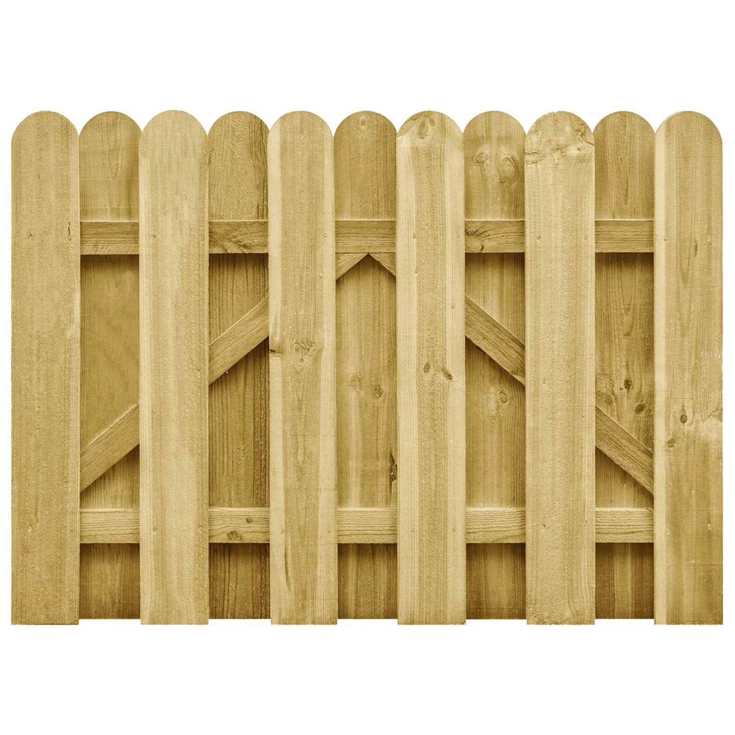Tuinpoort 100 x 75 cm Massief grenenhout Groen is nu te koop bij PeponiXL, paradijselijk wonen!