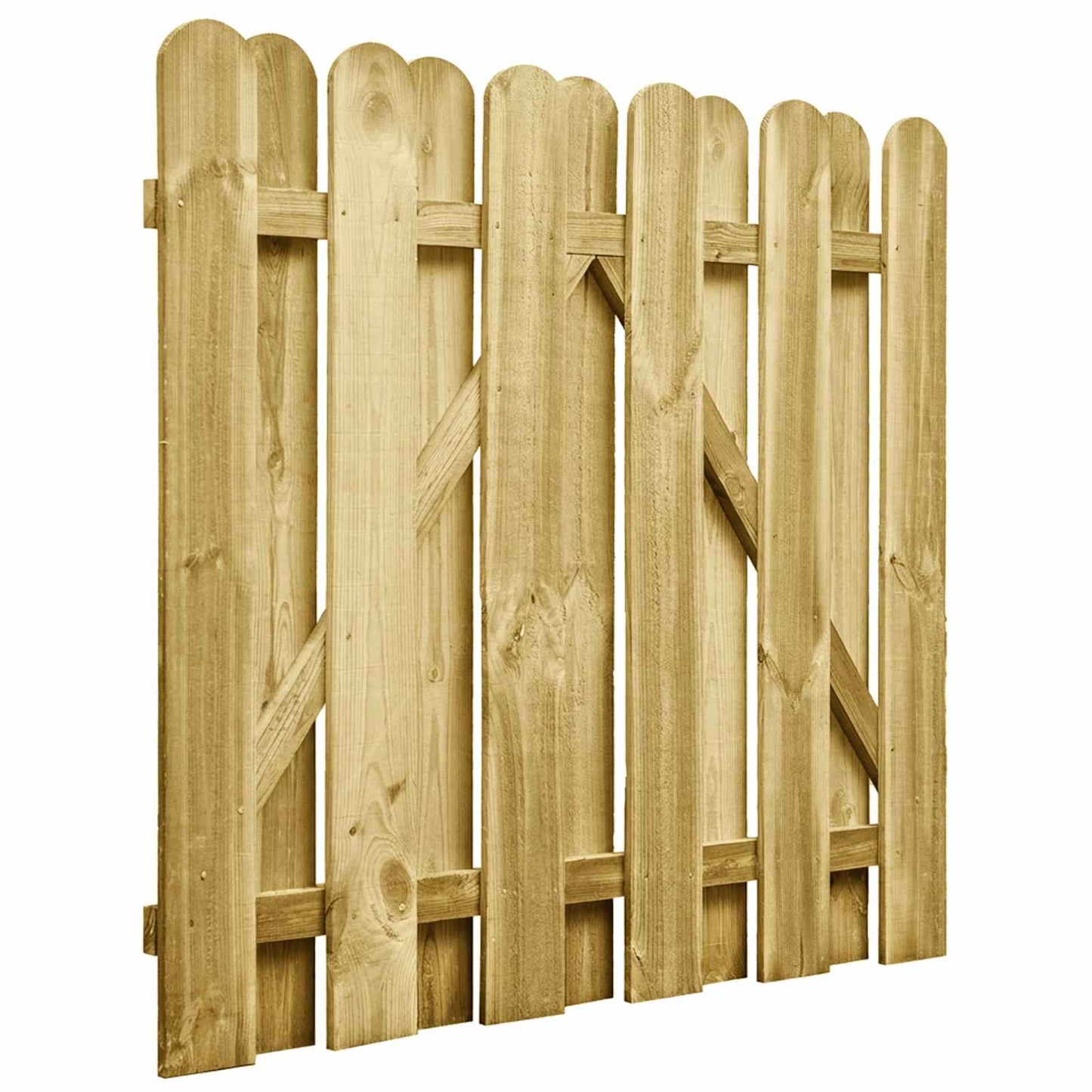 Tuinpoort 100 x 100 cm Massief grenenhout Groen is nu te koop bij PeponiXL, paradijselijk wonen!