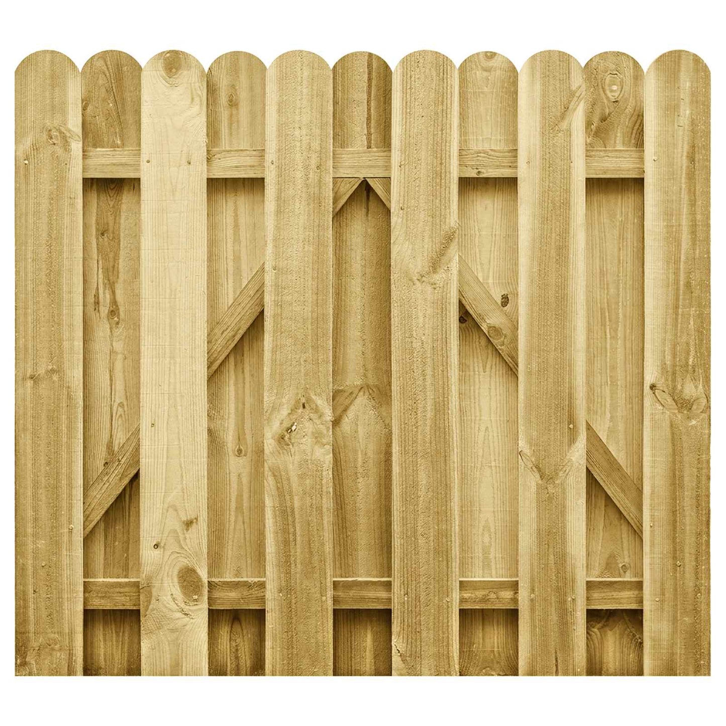 Tuinpoort 100 x 100 cm Massief grenenhout Groen is nu te koop bij PeponiXL, paradijselijk wonen!