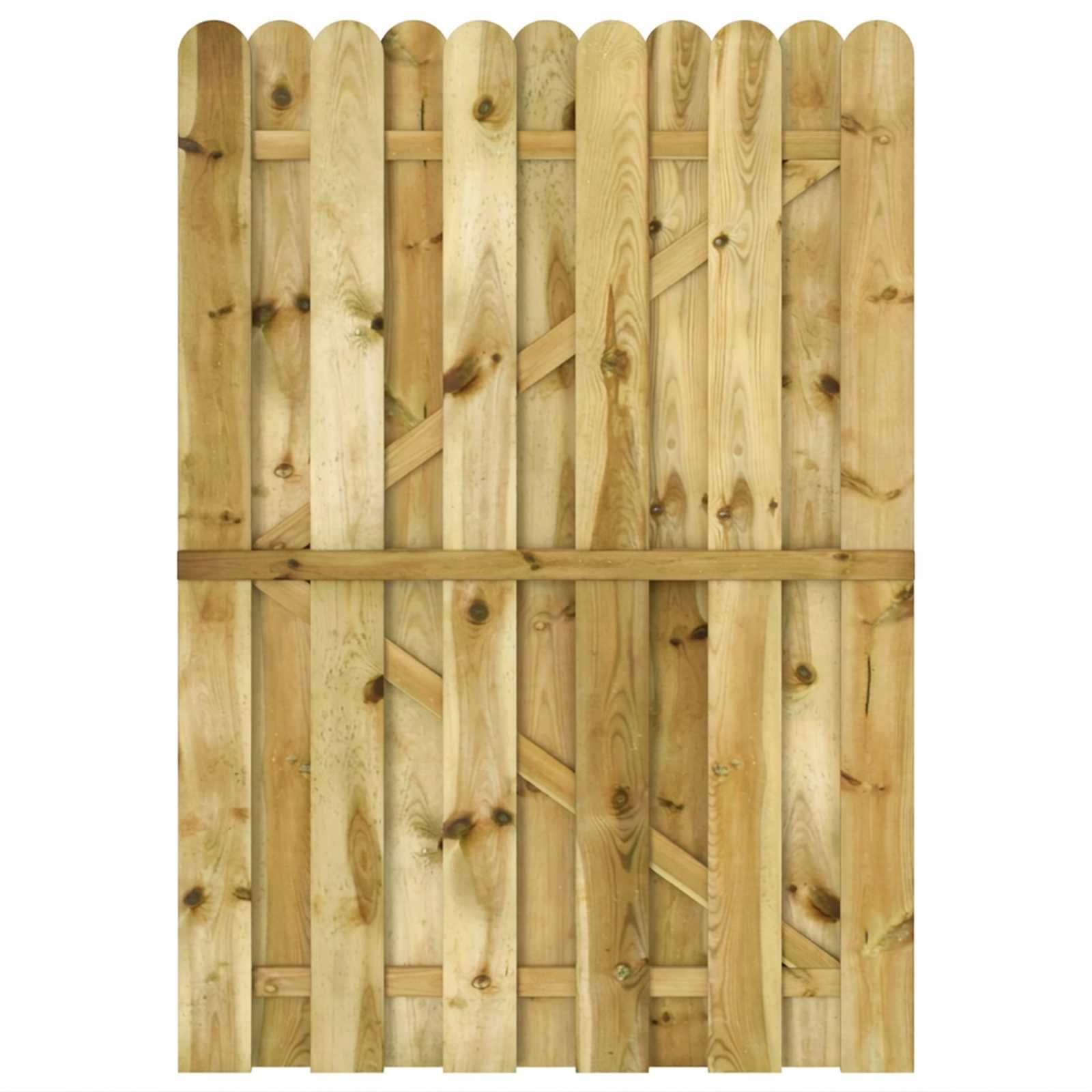 Tuinpoort 100 x 150 cm Massief grenenhout Groen is nu te koop bij PeponiXL, paradijselijk wonen!