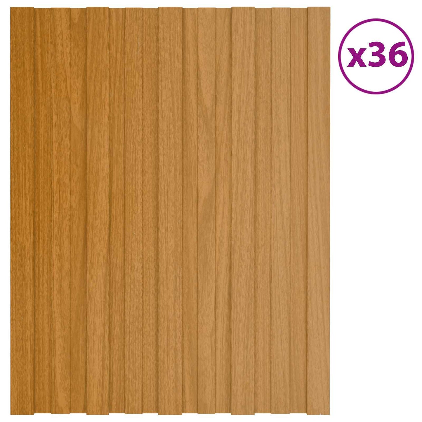 Dakpaneel 36 pcs Naturel 60 x 45 cm Gegalvaniseerd staal is nu te koop bij PeponiXL, paradijselijk wonen!