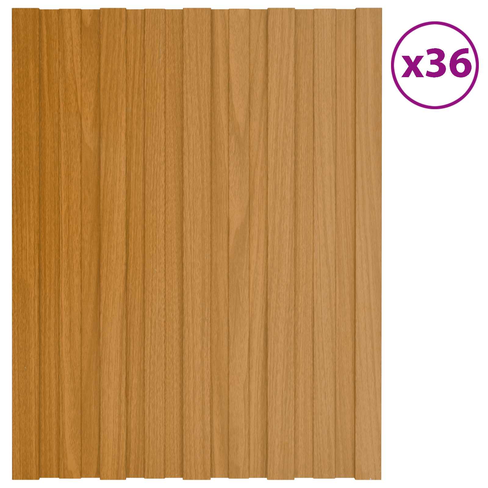 Dakpaneel 36 pcs Naturel 60 x 45 cm Gegalvaniseerd staal is nu te koop bij PeponiXL, paradijselijk wonen!