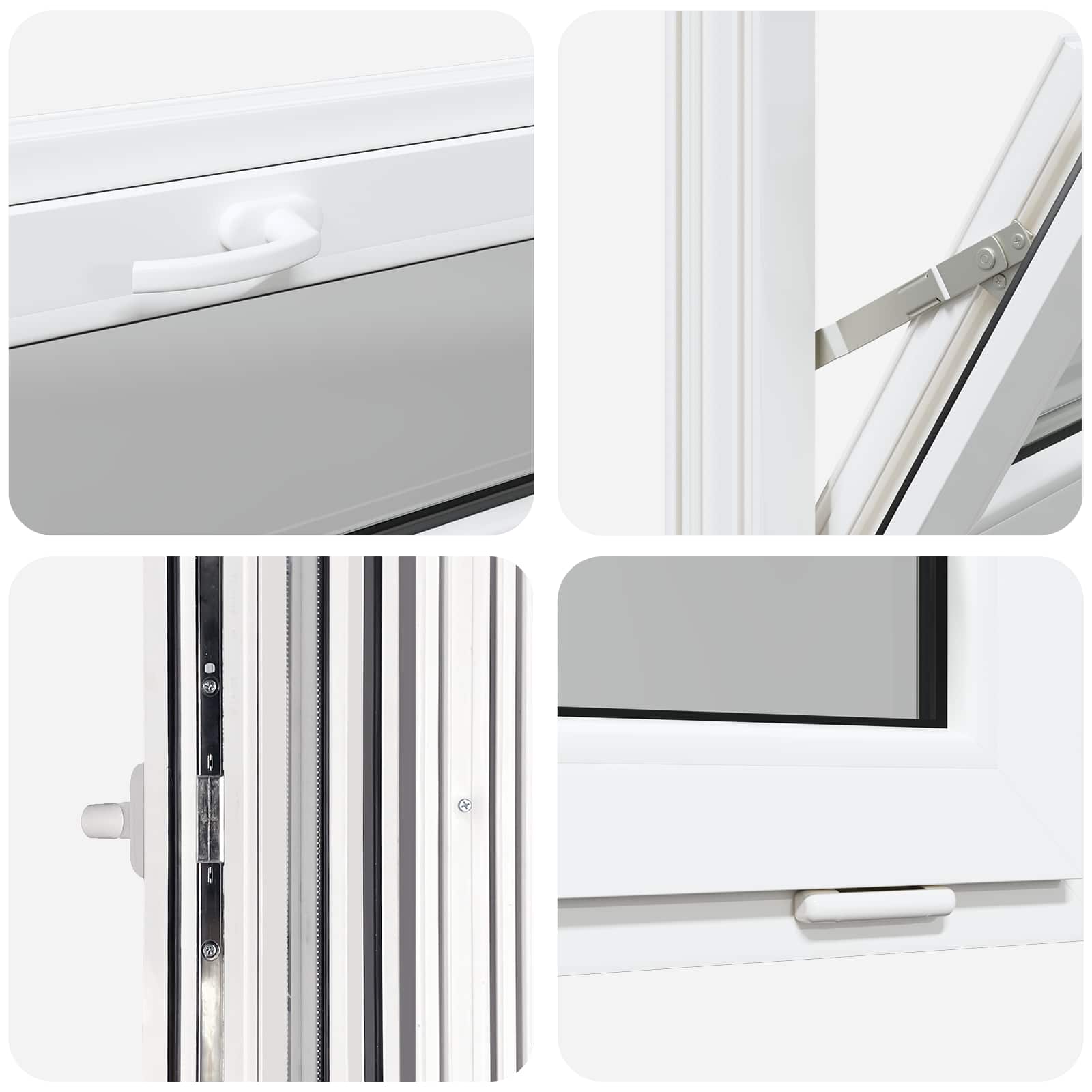 Kelderraam RISOR 100 x 40 cm PVC en glas Wit is nu te koop bij PeponiXL, paradijselijk wonen!