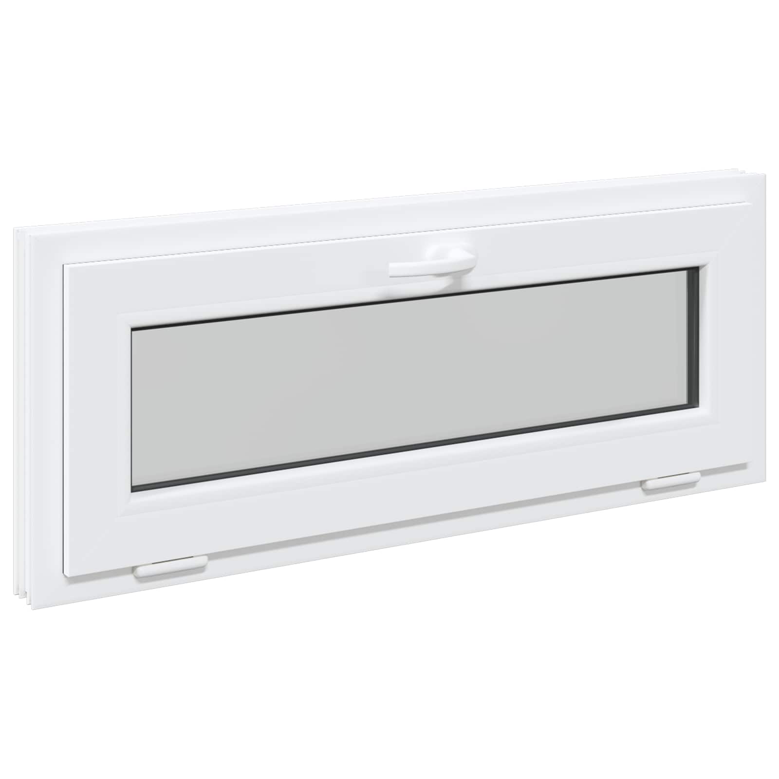 Kelderraam RISOR 100 x 40 cm PVC en glas Wit is nu te koop bij PeponiXL, paradijselijk wonen!