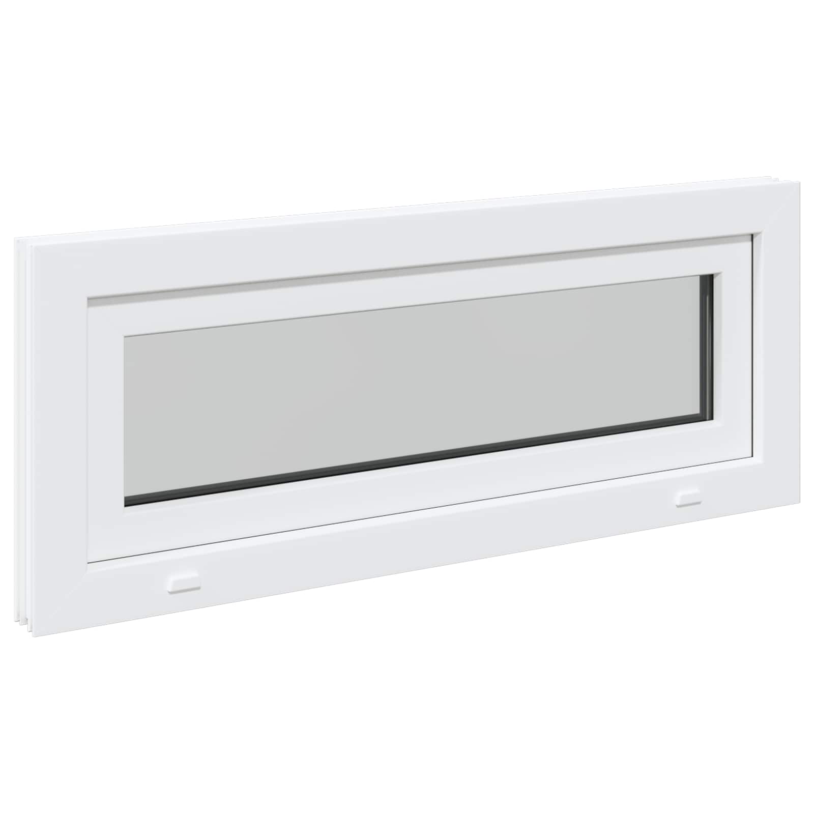 Kelderraam RISOR 100 x 40 cm PVC en glas Wit is nu te koop bij PeponiXL, paradijselijk wonen!