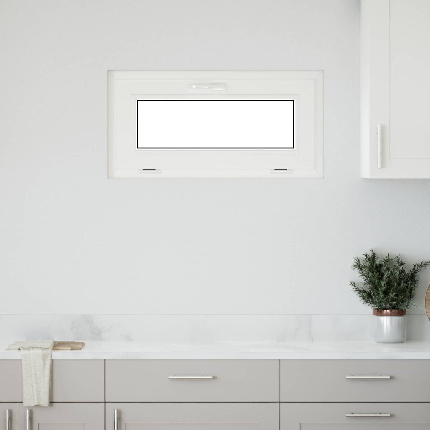 Kelderraam RISOR 80 x 40 cm PVC en glas Antracietkleurig is nu te koop bij PeponiXL, paradijselijk wonen!
